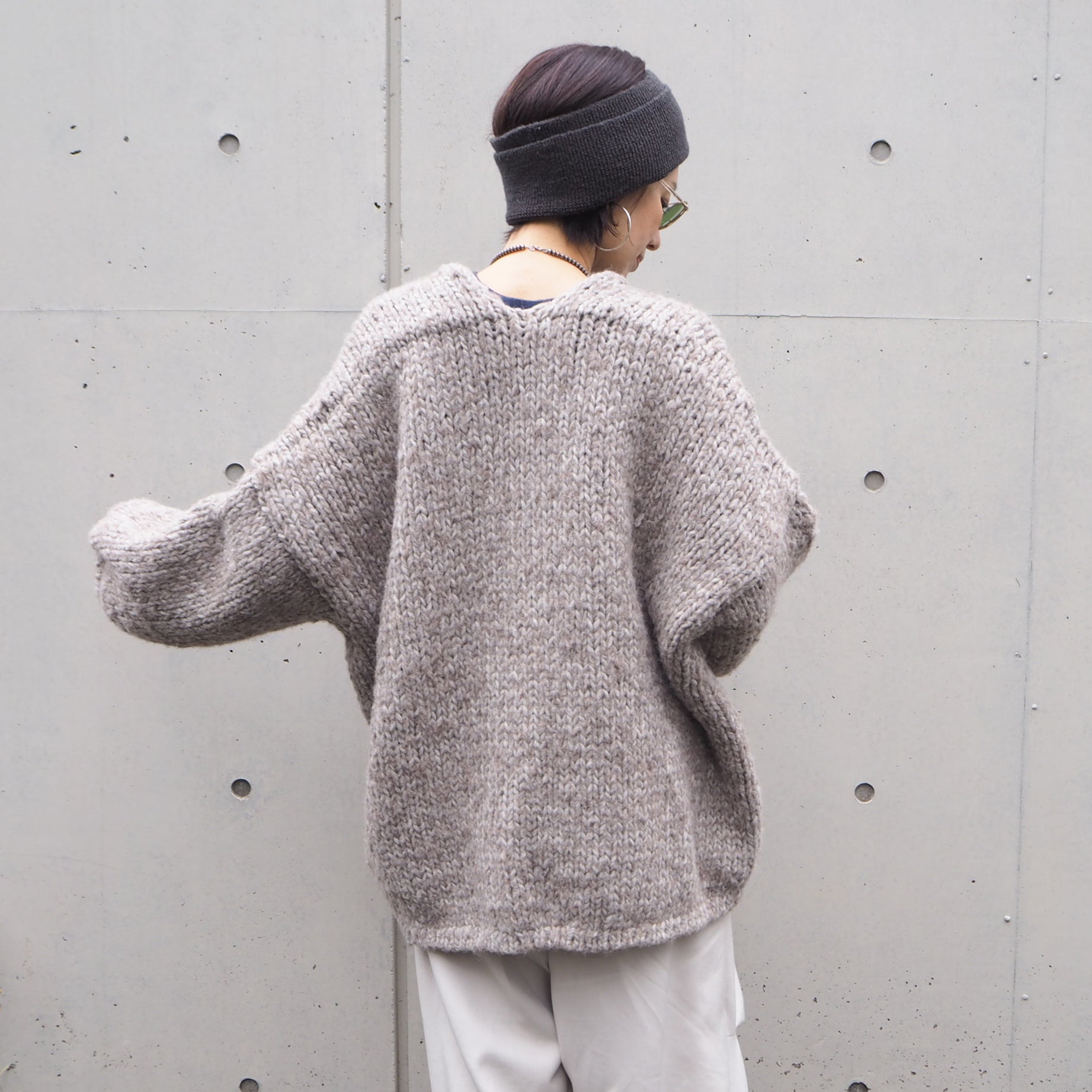 Low Gauge Wool Knit Cardigan
