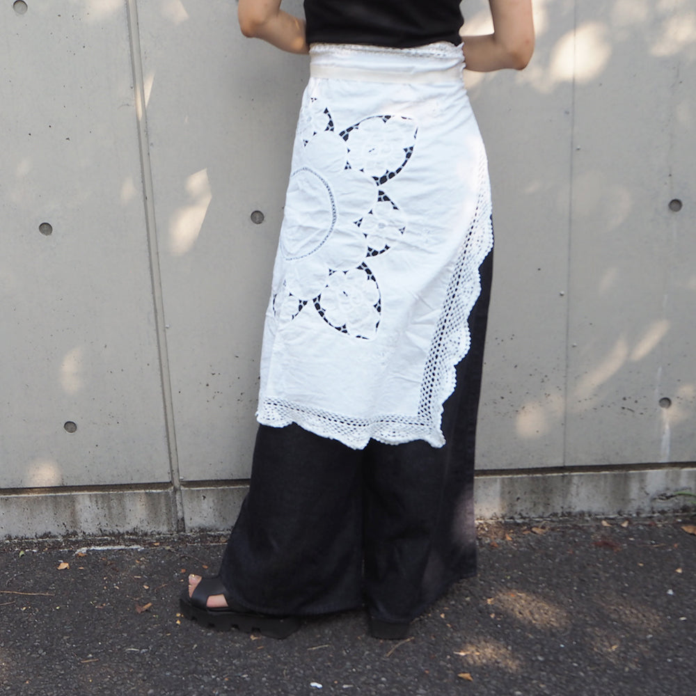 Vintage Lace Wrap Skirt 15