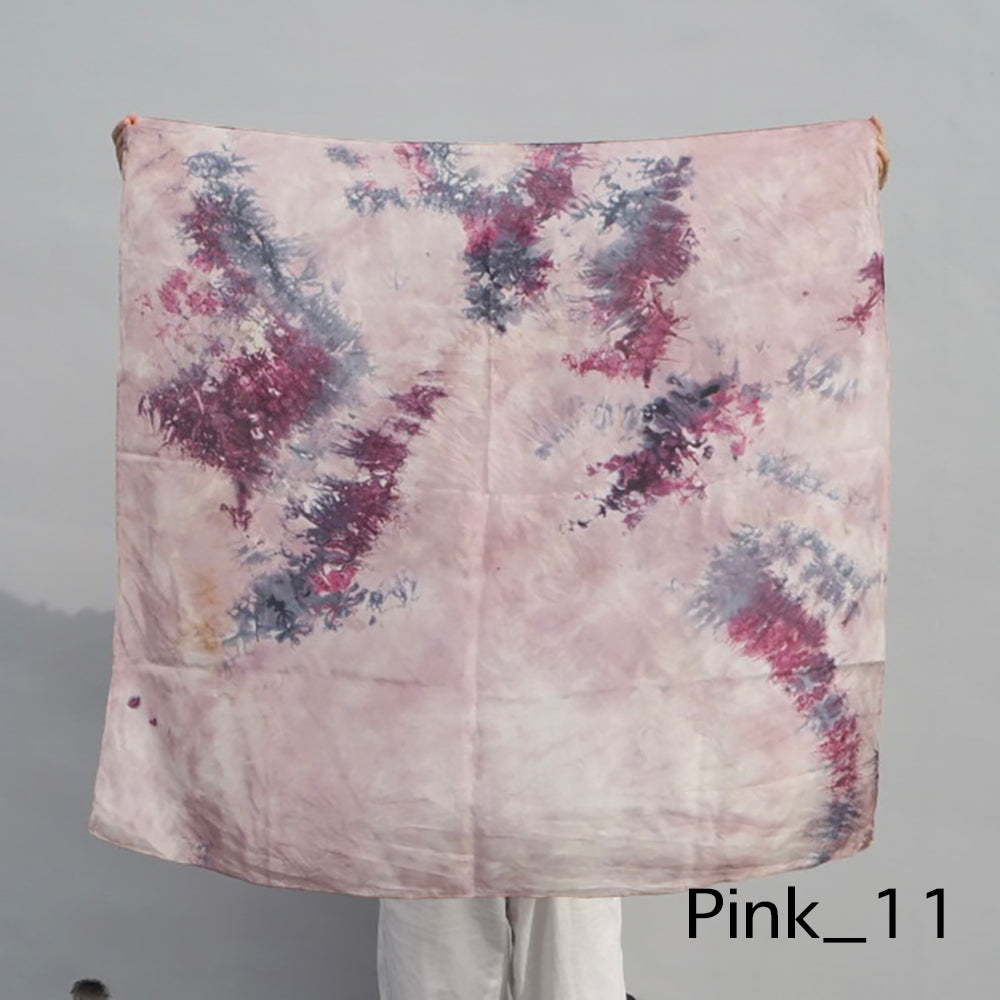 花影 -HANAKAGE- Silk Scarf _PINK_