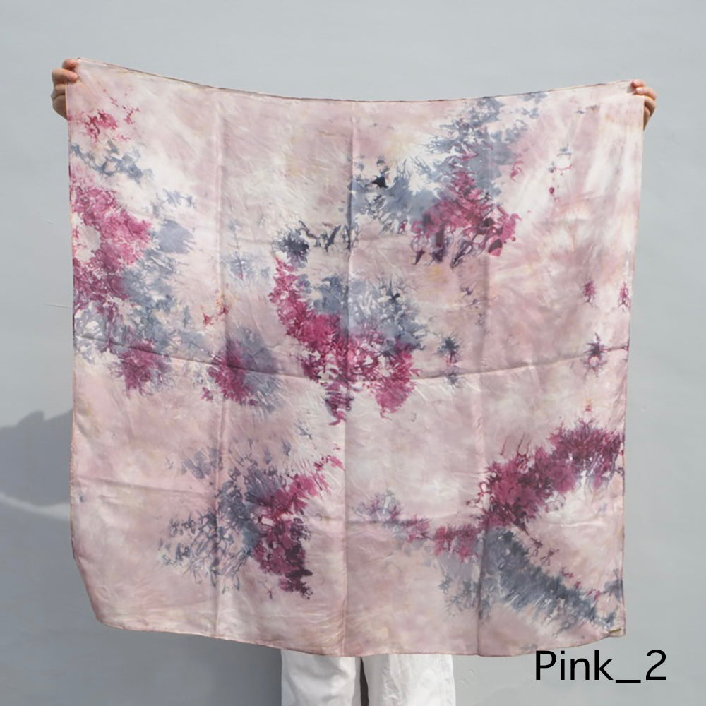 花影 -HANAKAGE- Silk Scarf _PINK_