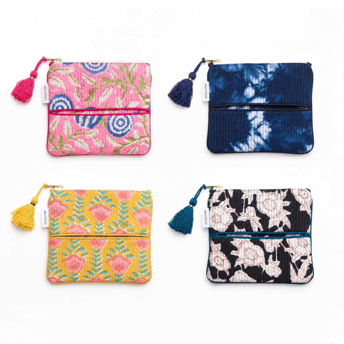 Block Print Kantha Tissue Pouch