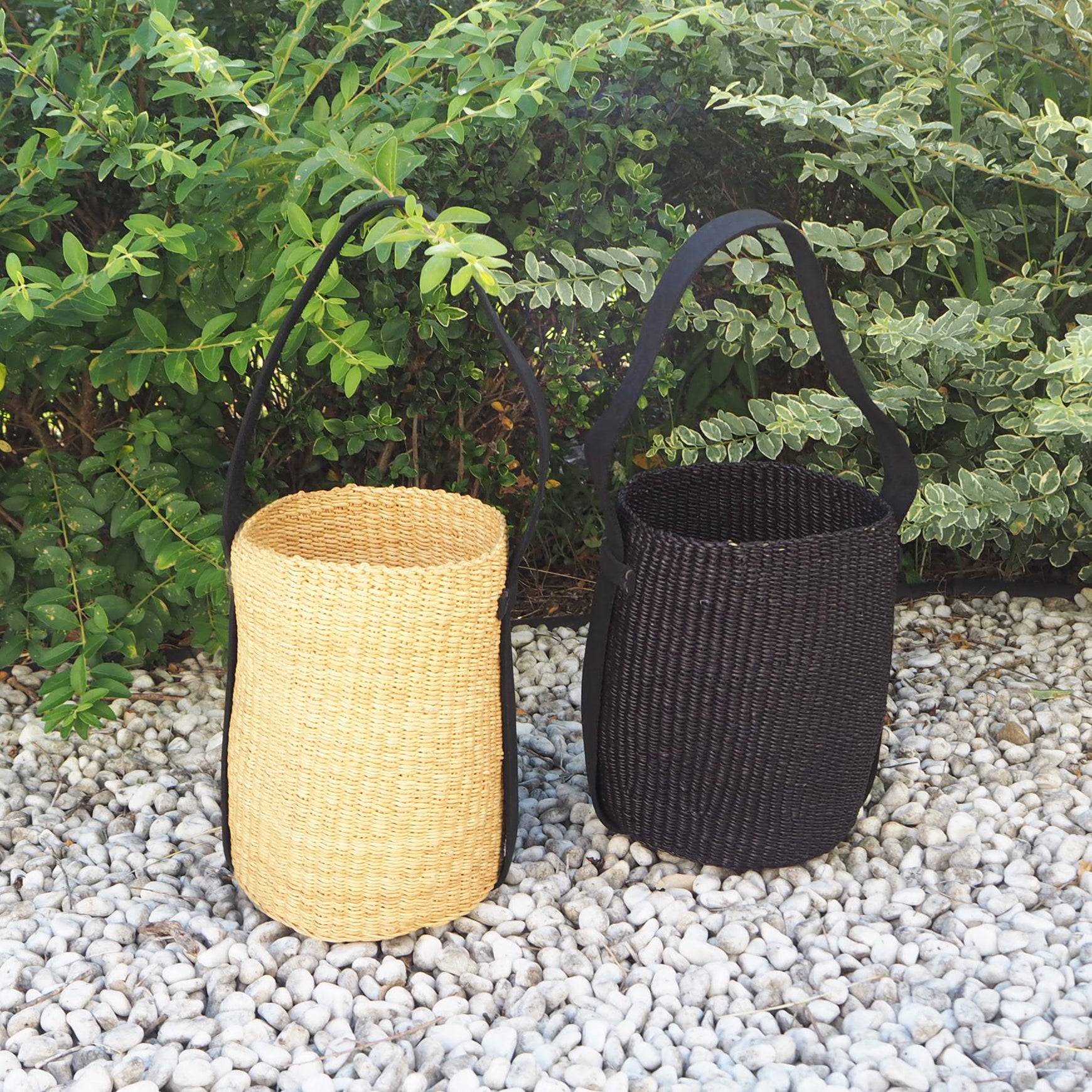 Bolga Basket Leather Handle