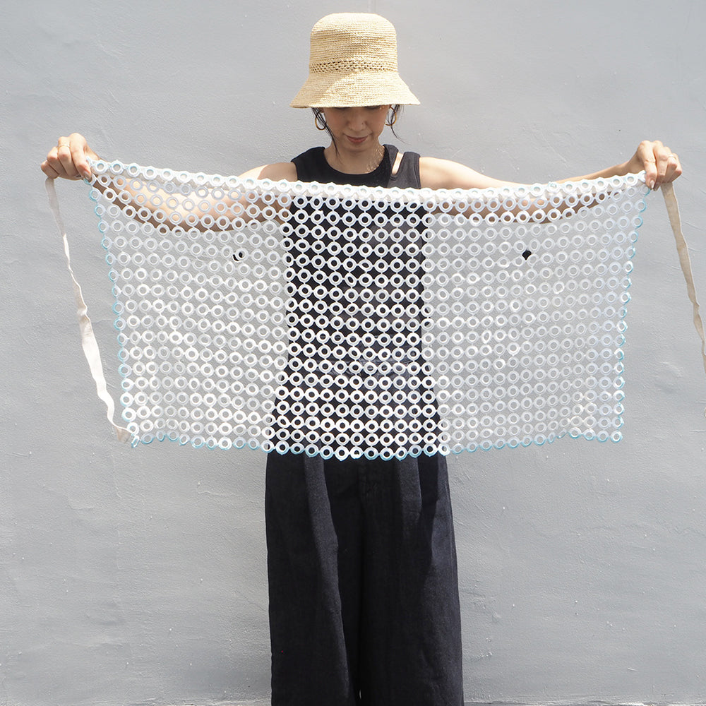 Vintage Lace Wrap Skirt _ white 16