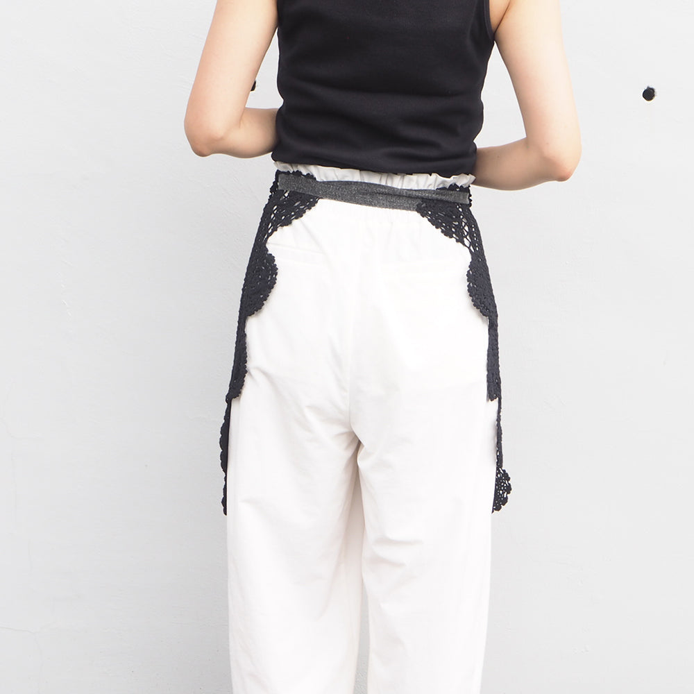 Vintage Lace Wrap Skirt _ Black 18