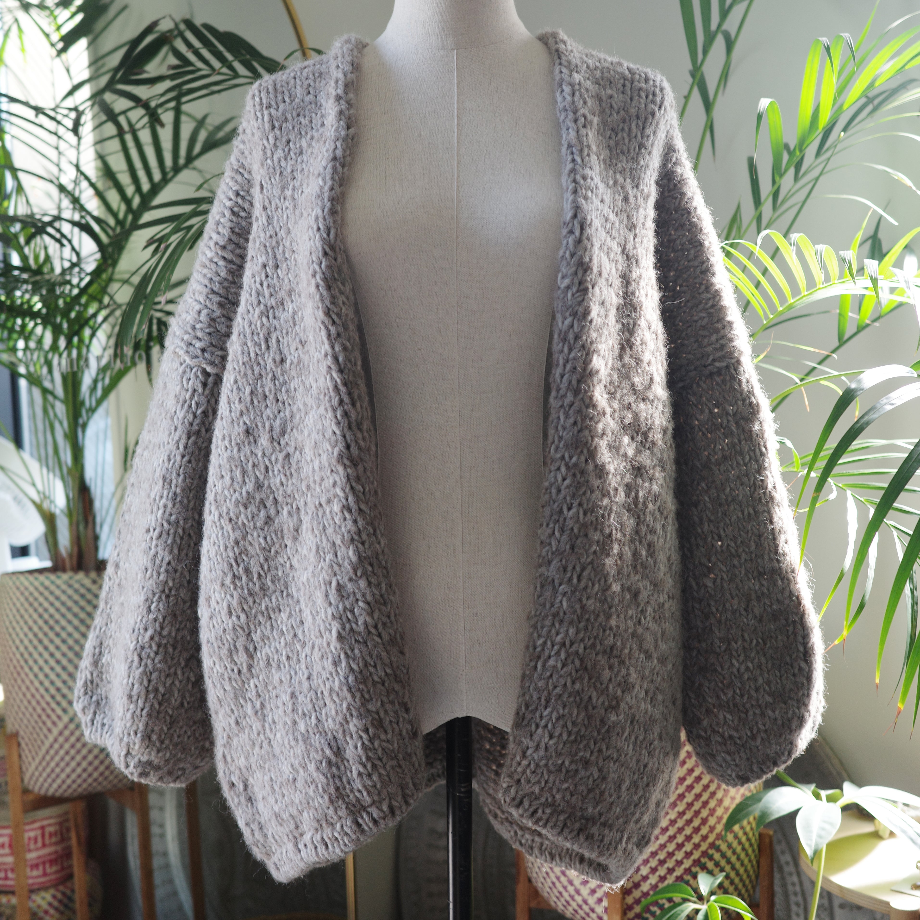 Low Gauge Wool Knit Cardigan