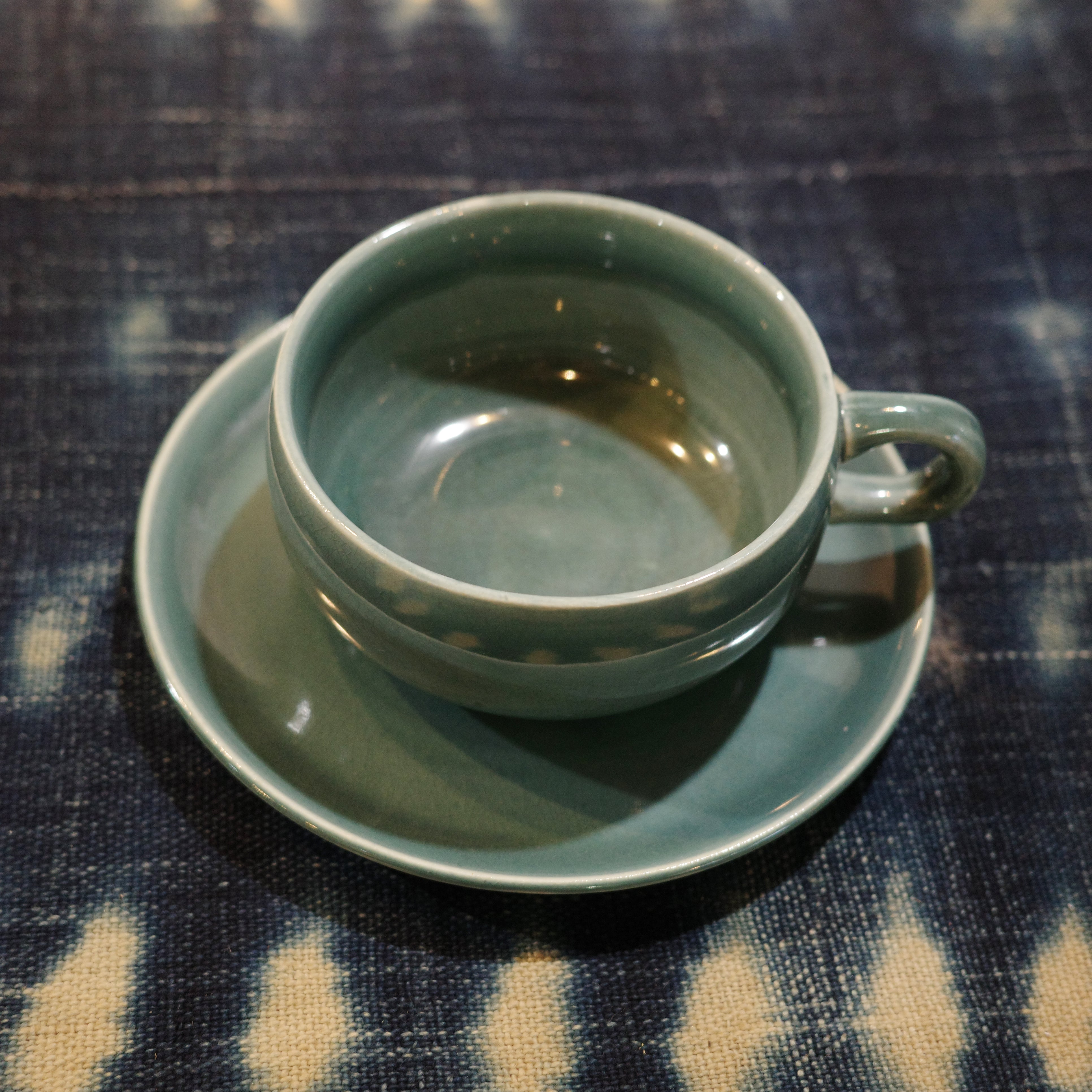 Tea cup & Saucer Green