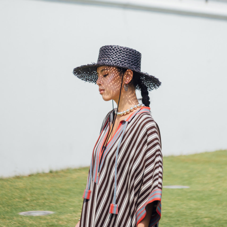 Vintage Porkpie Hat【Peper Black】