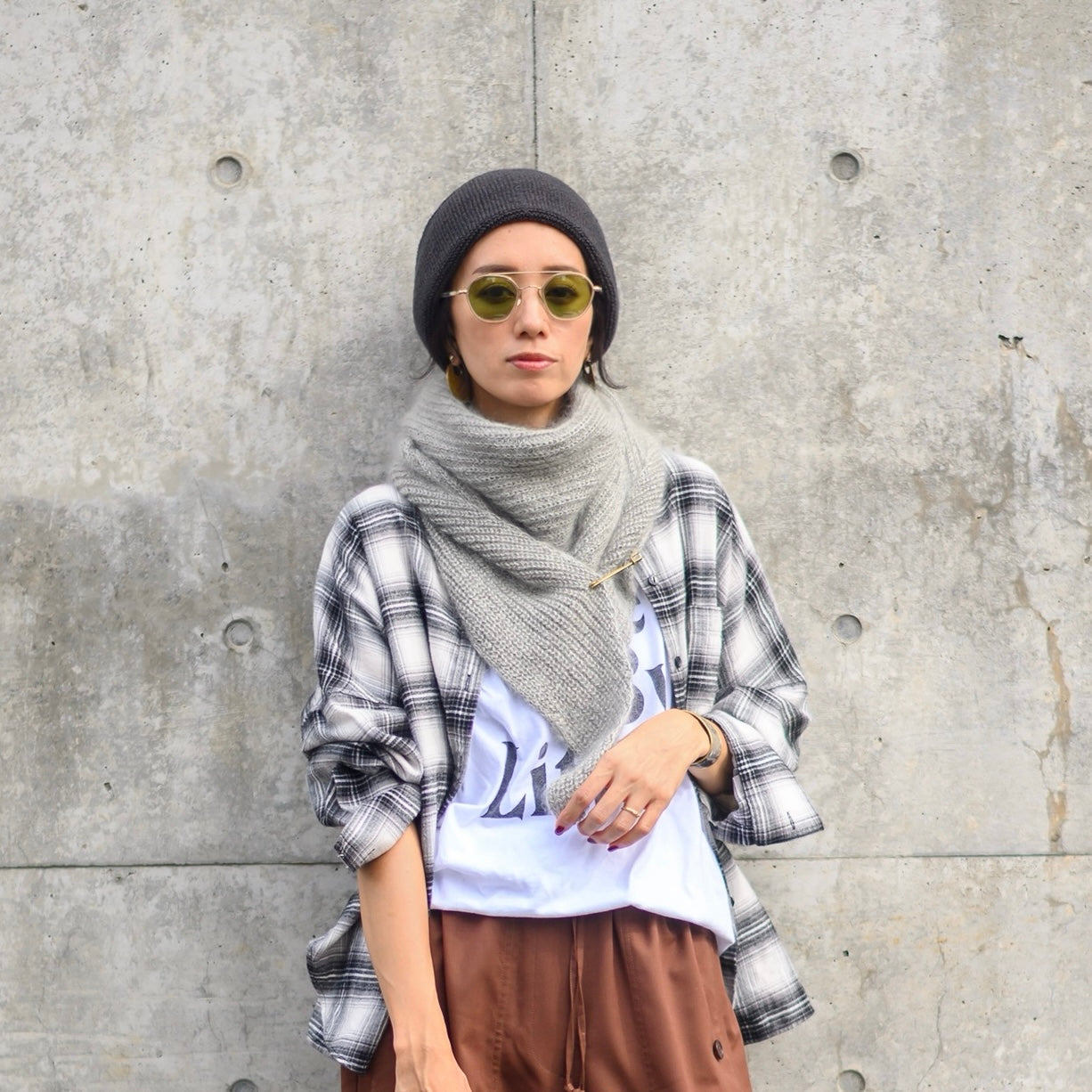 Silk Mohair Triangle Stole