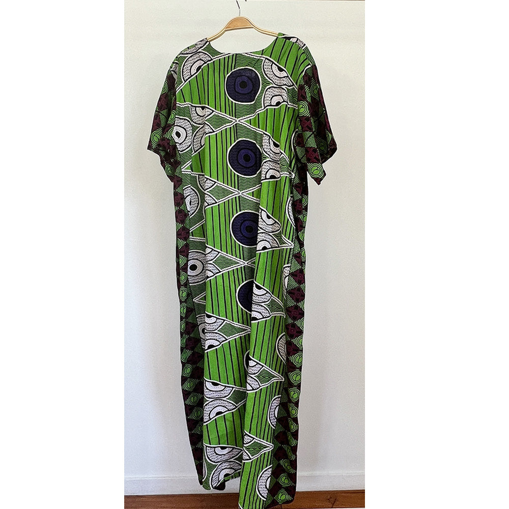 Vintage African Green Dress