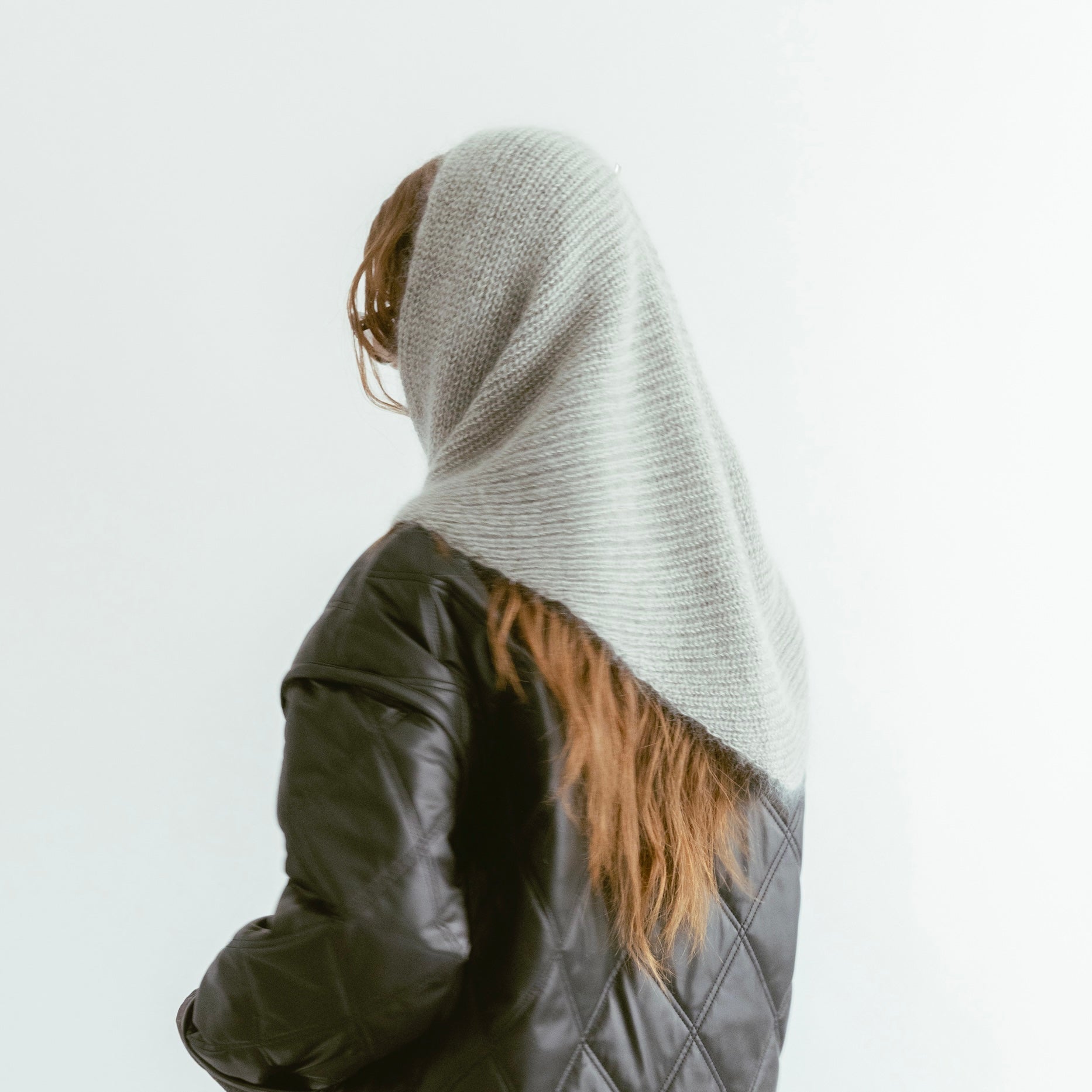 Silk Mohair Triangle Stole