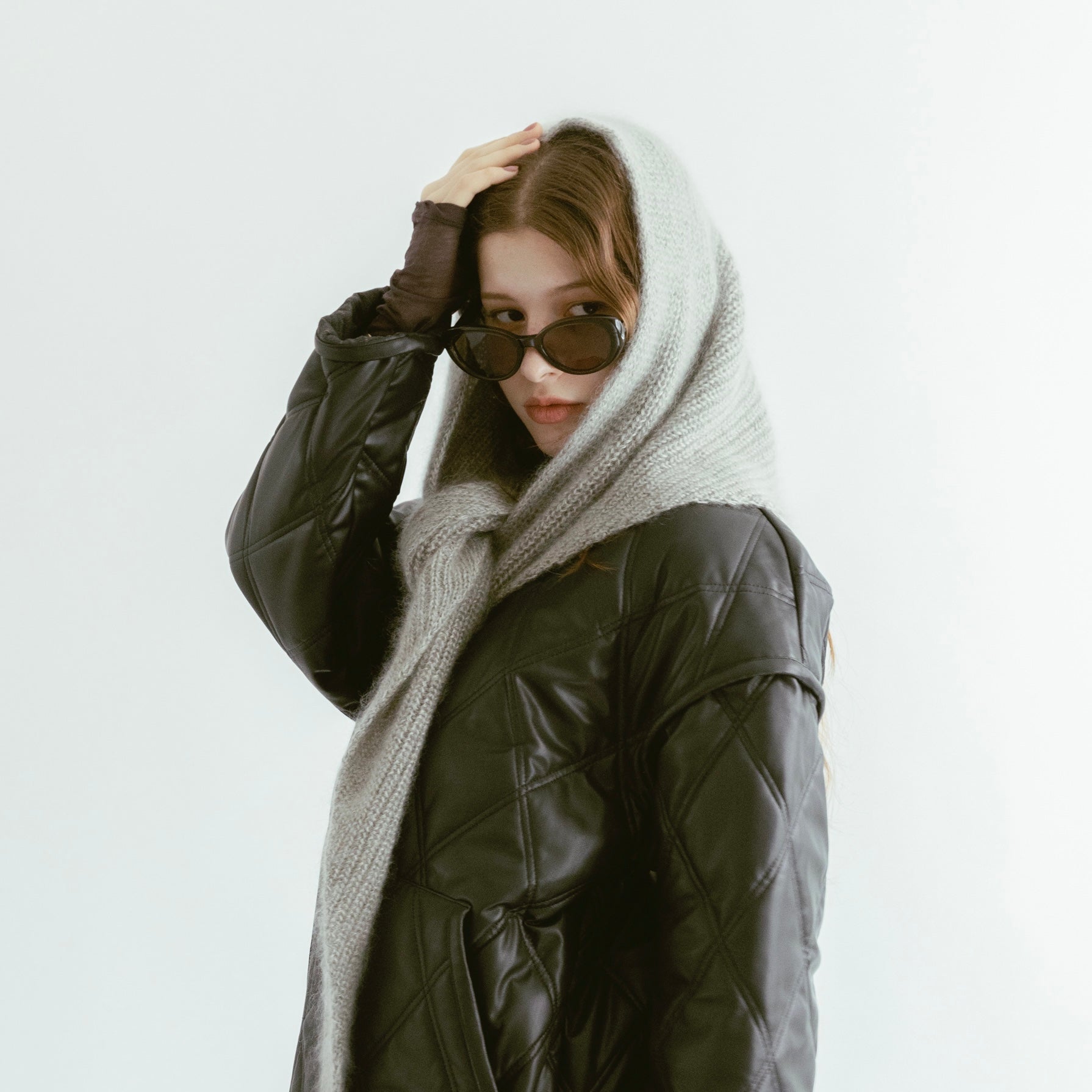 Silk Mohair Triangle Stole