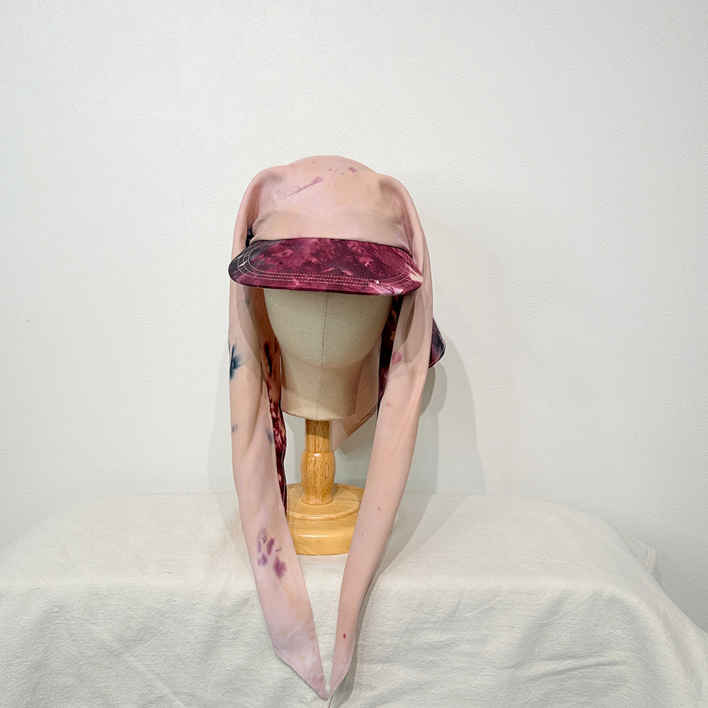 "HANAKAGE" Scarf Cap PInk 2