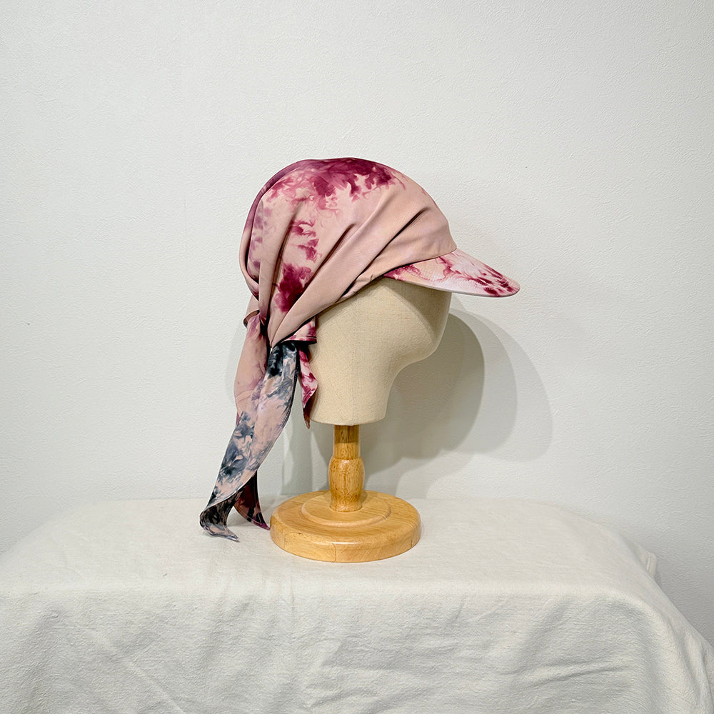 "HANAKAGE" Scarf Cap PInk 3