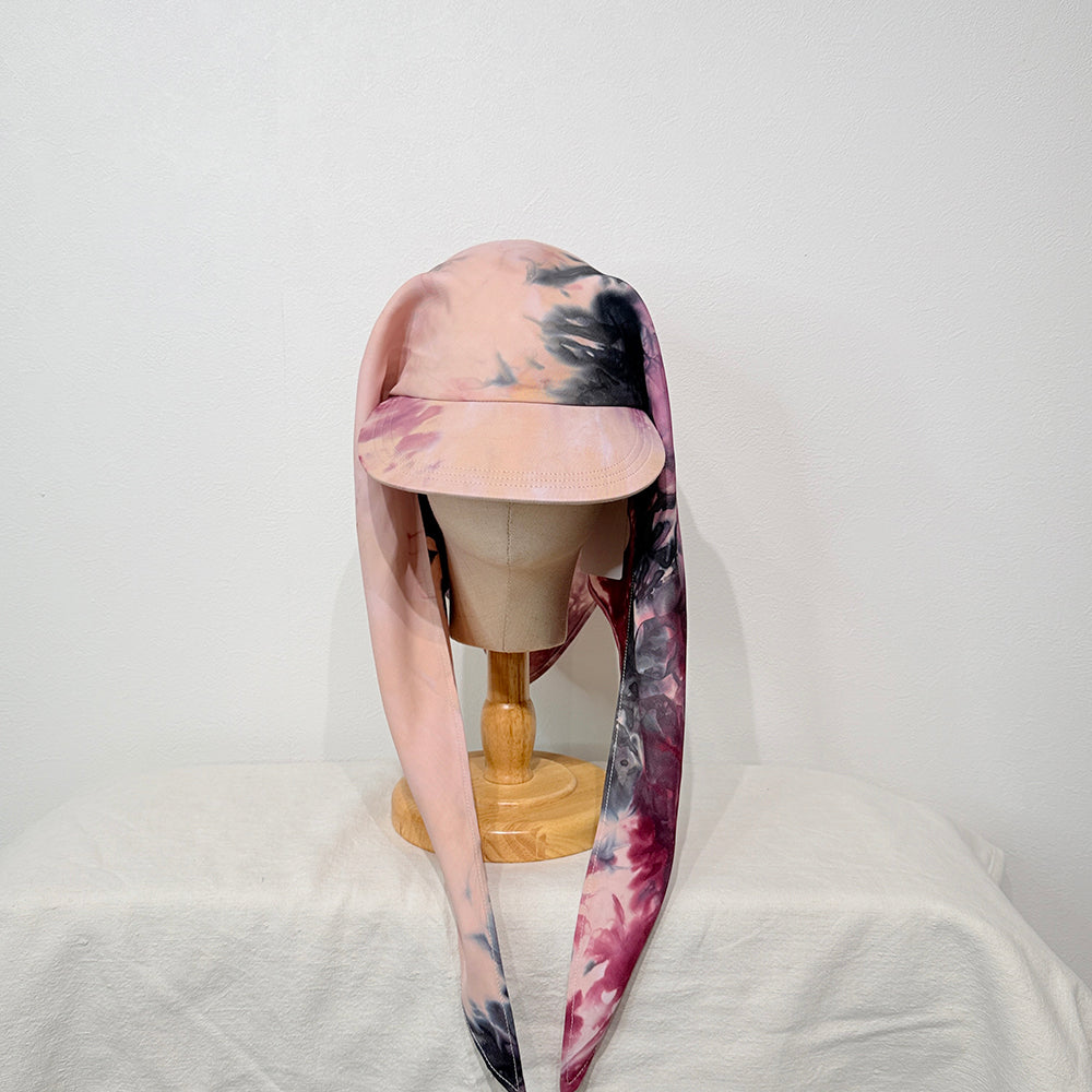 "HANAKAGE" Scarf Cap PInk 6