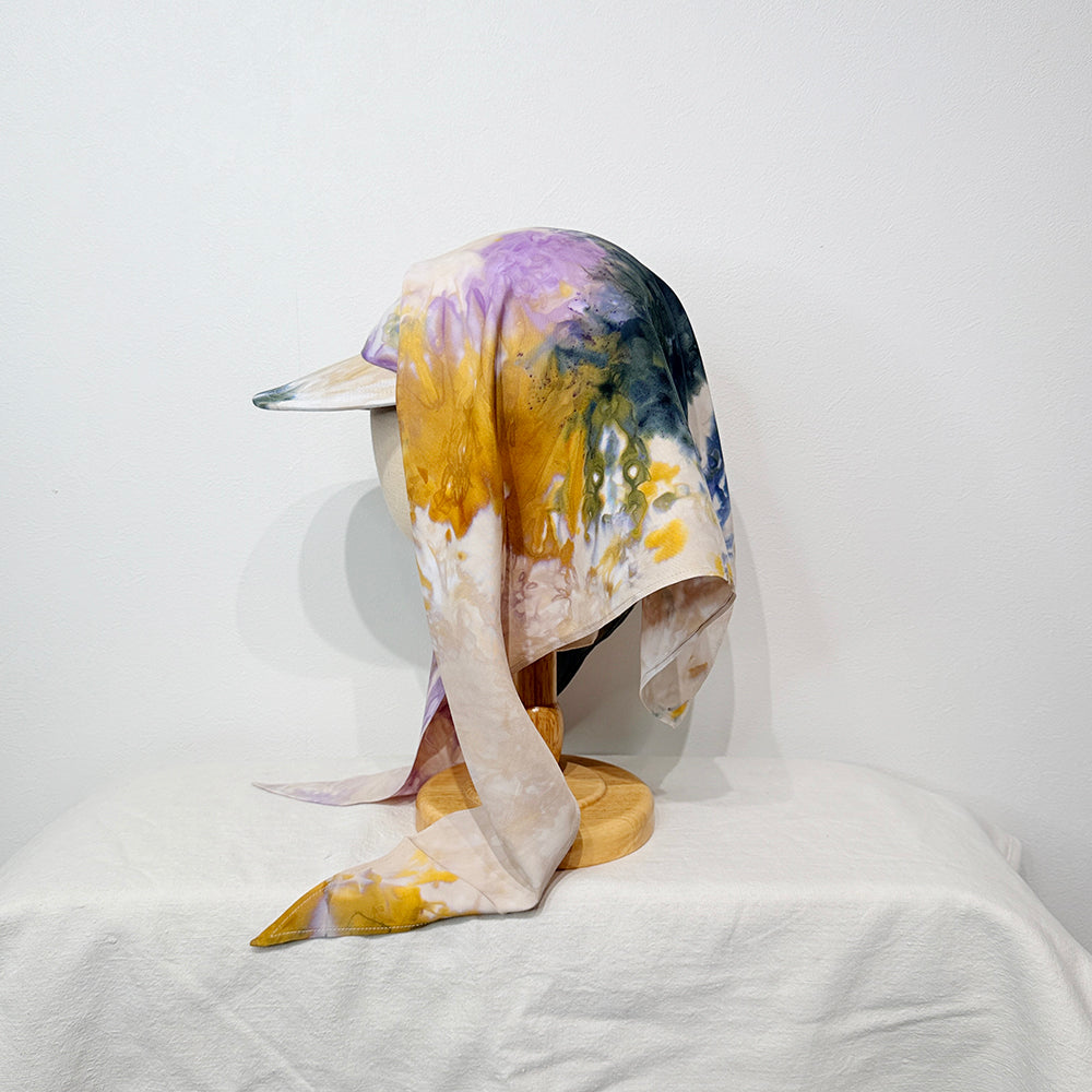 "HANAKAGE" Scarf Cap Yellow 1