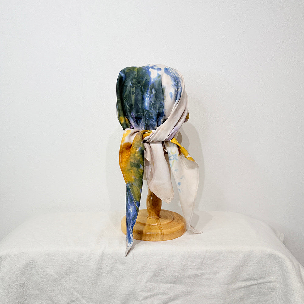 "HANAKAGE" Scarf Cap Yellow 5