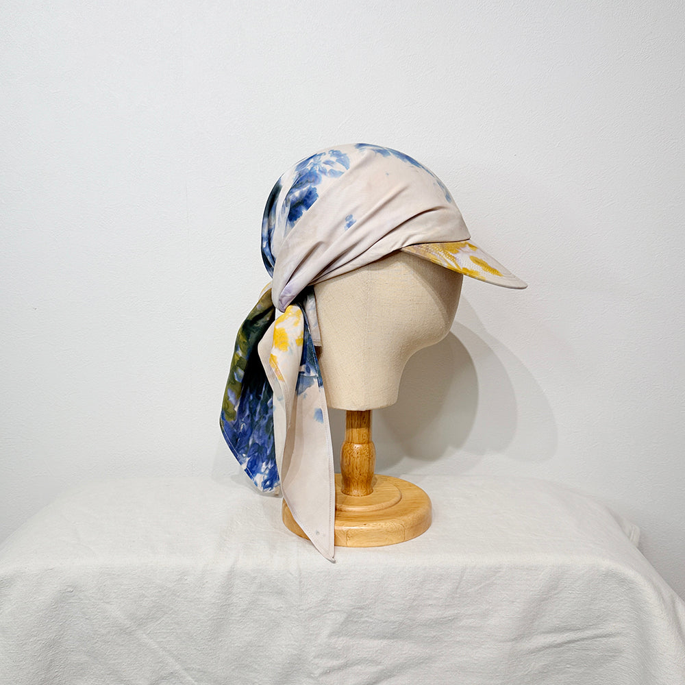 "HANAKAGE" Scarf Cap Yellow 5