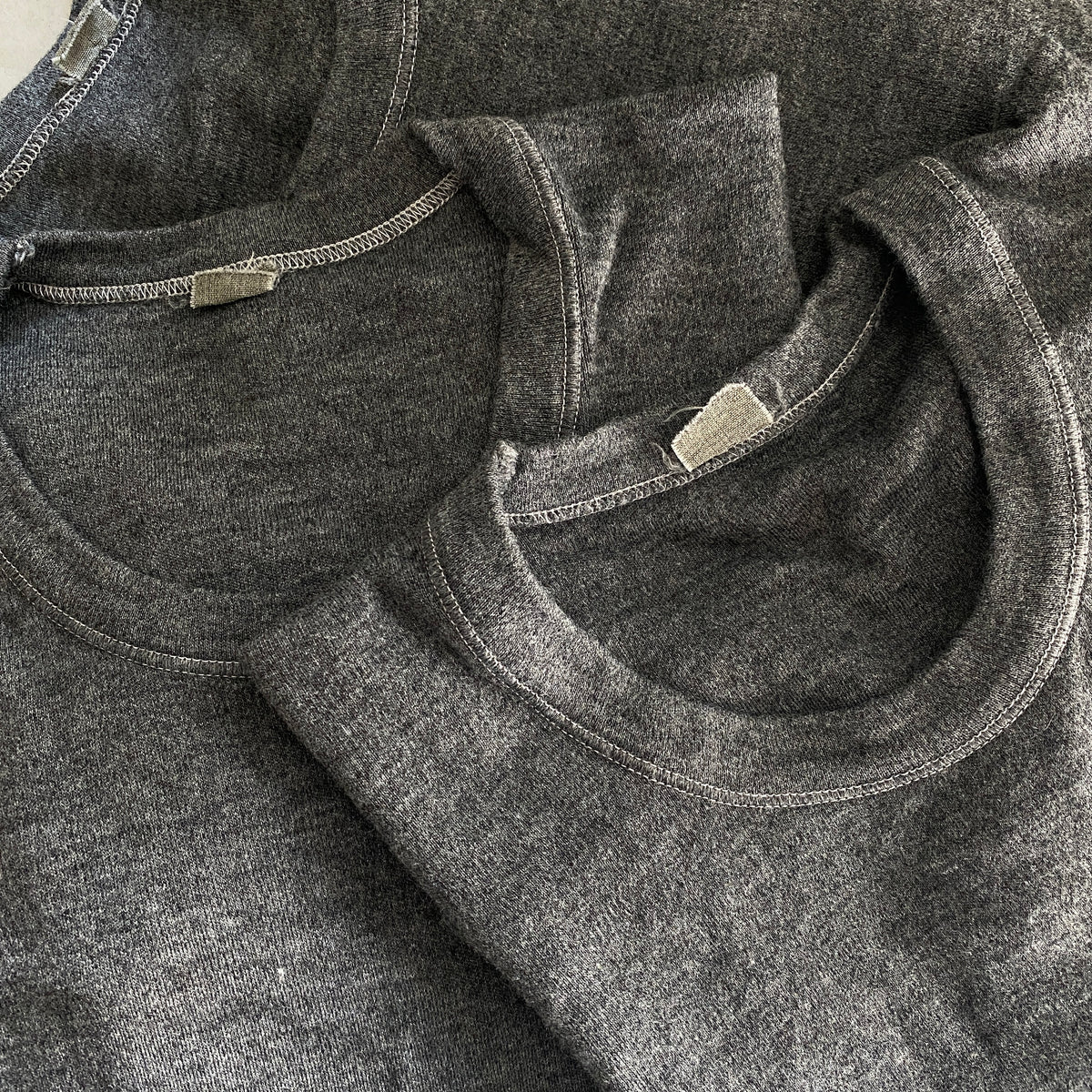 Deadstock Italian Military Knit Cutsew (Gray)