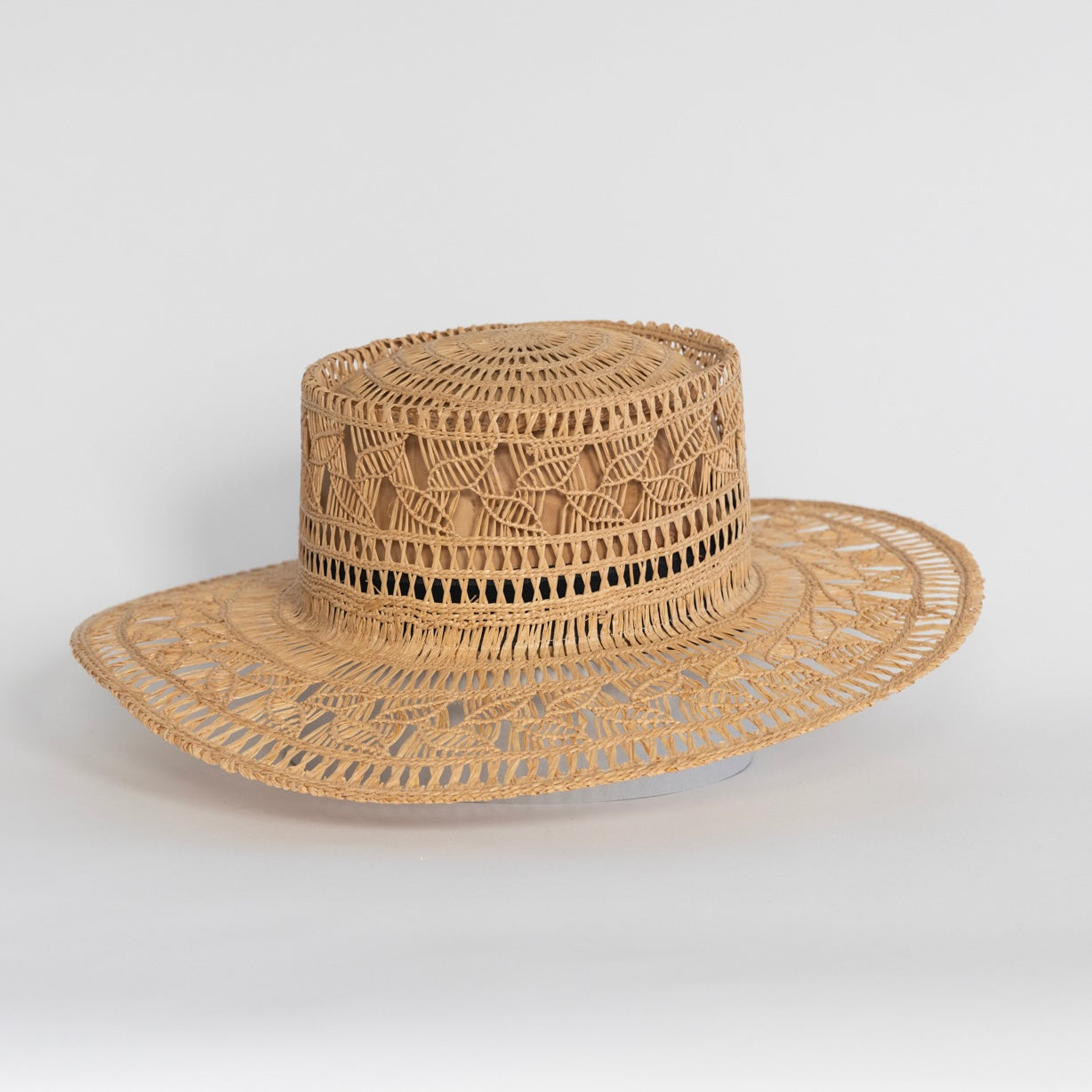 Vintage Pork Pie (Raffia Leaf)