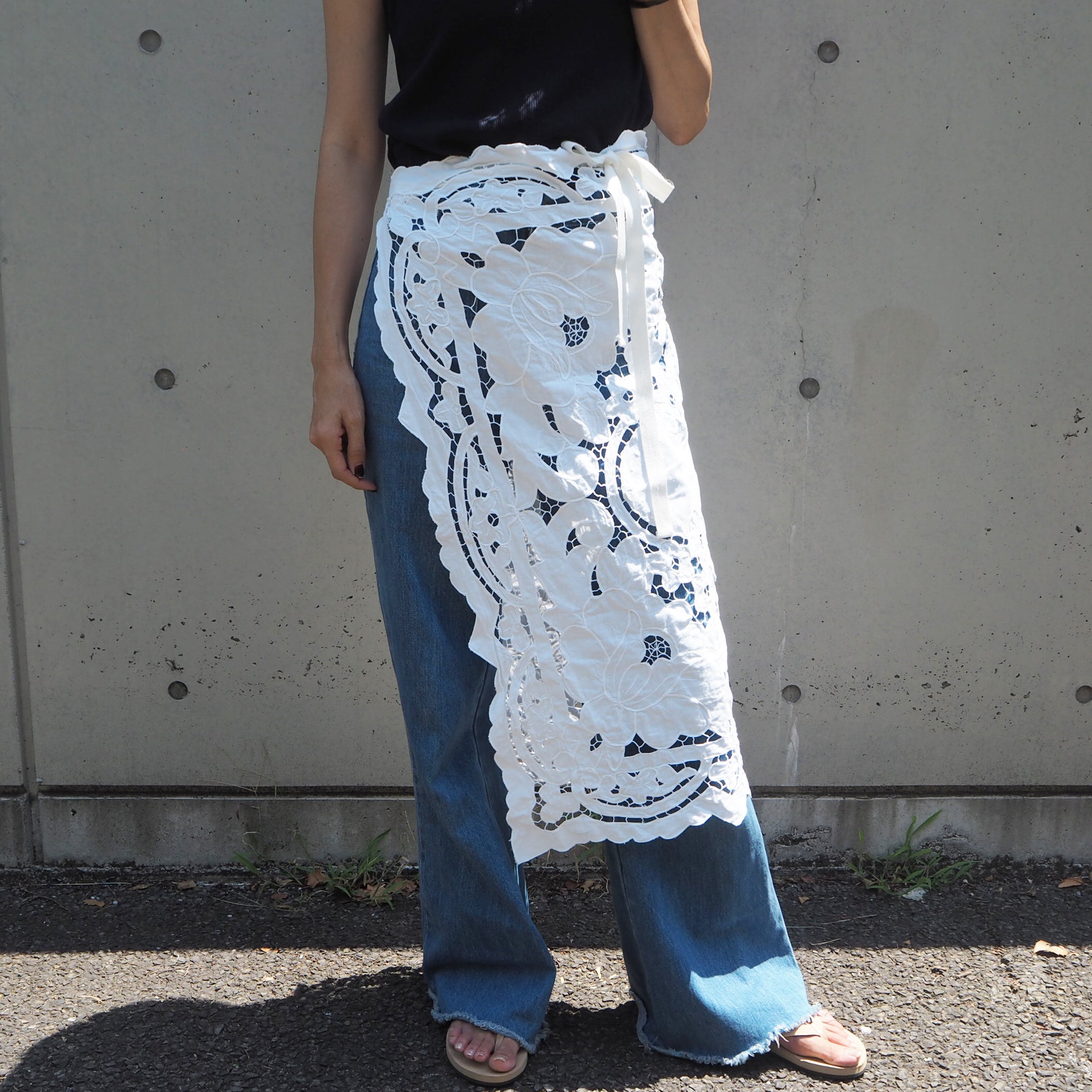 Vintage Lace Wrap Skirt 10