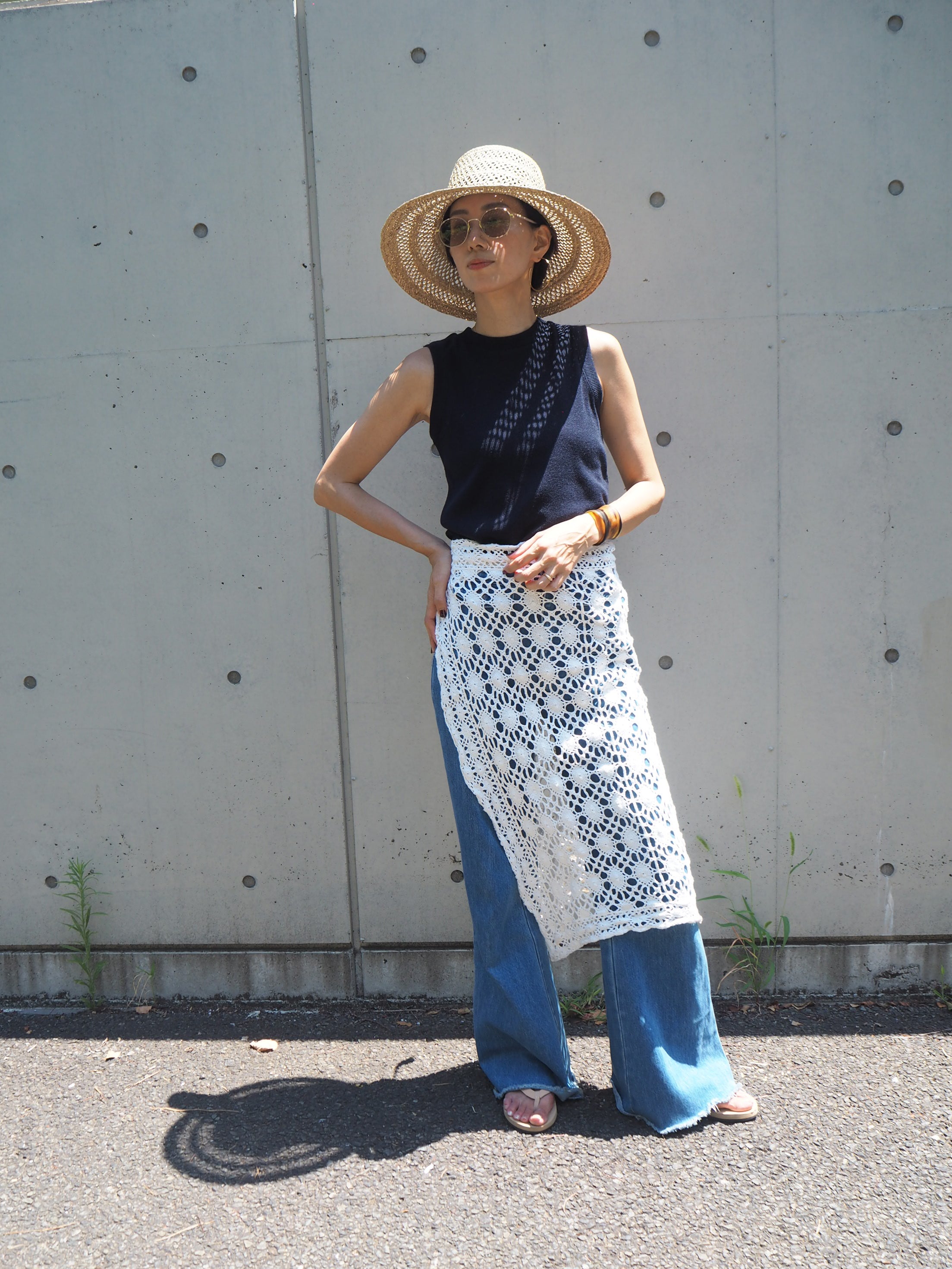 Vintage Lace Wrap Skirt 11