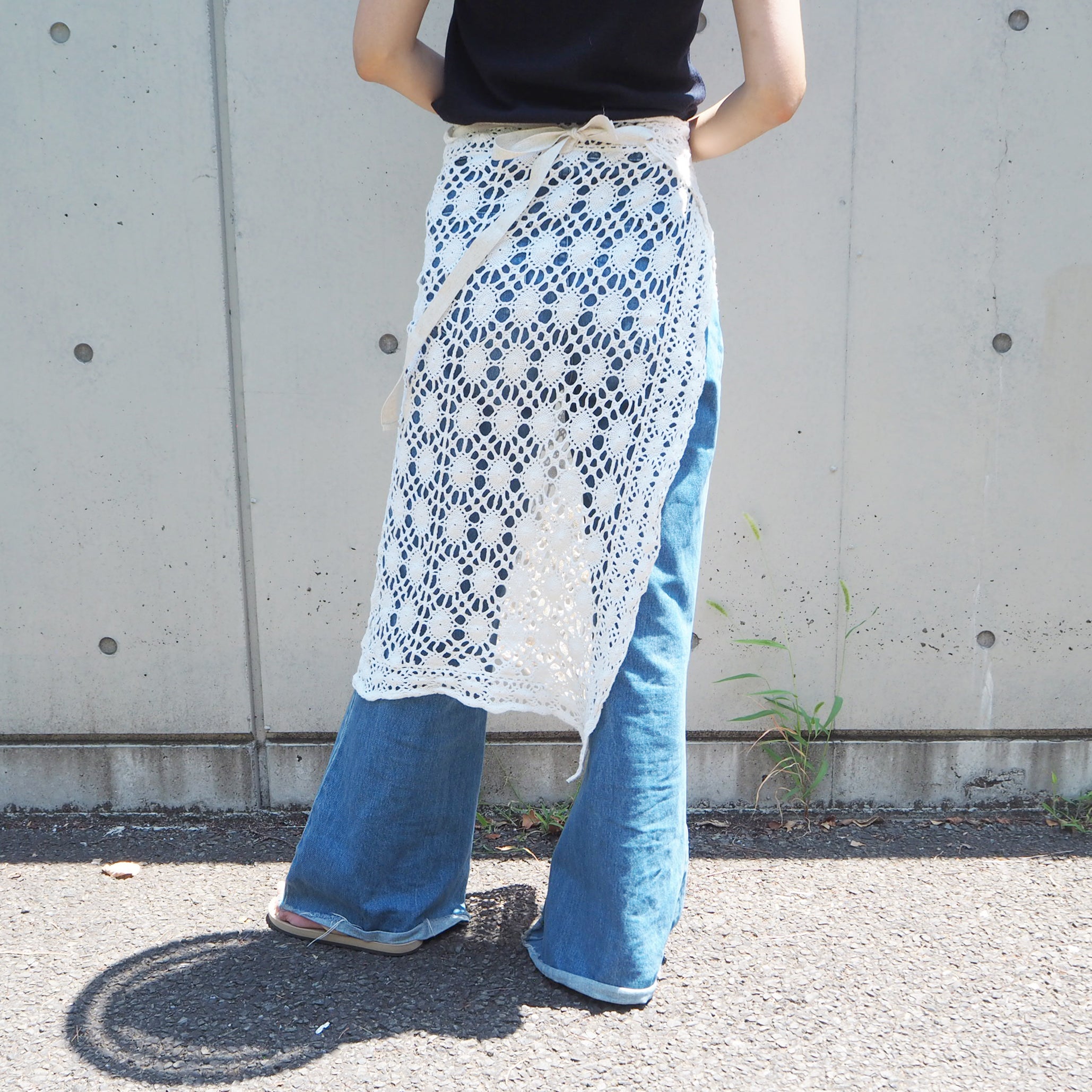 Vintage Lace Wrap Skirt 11