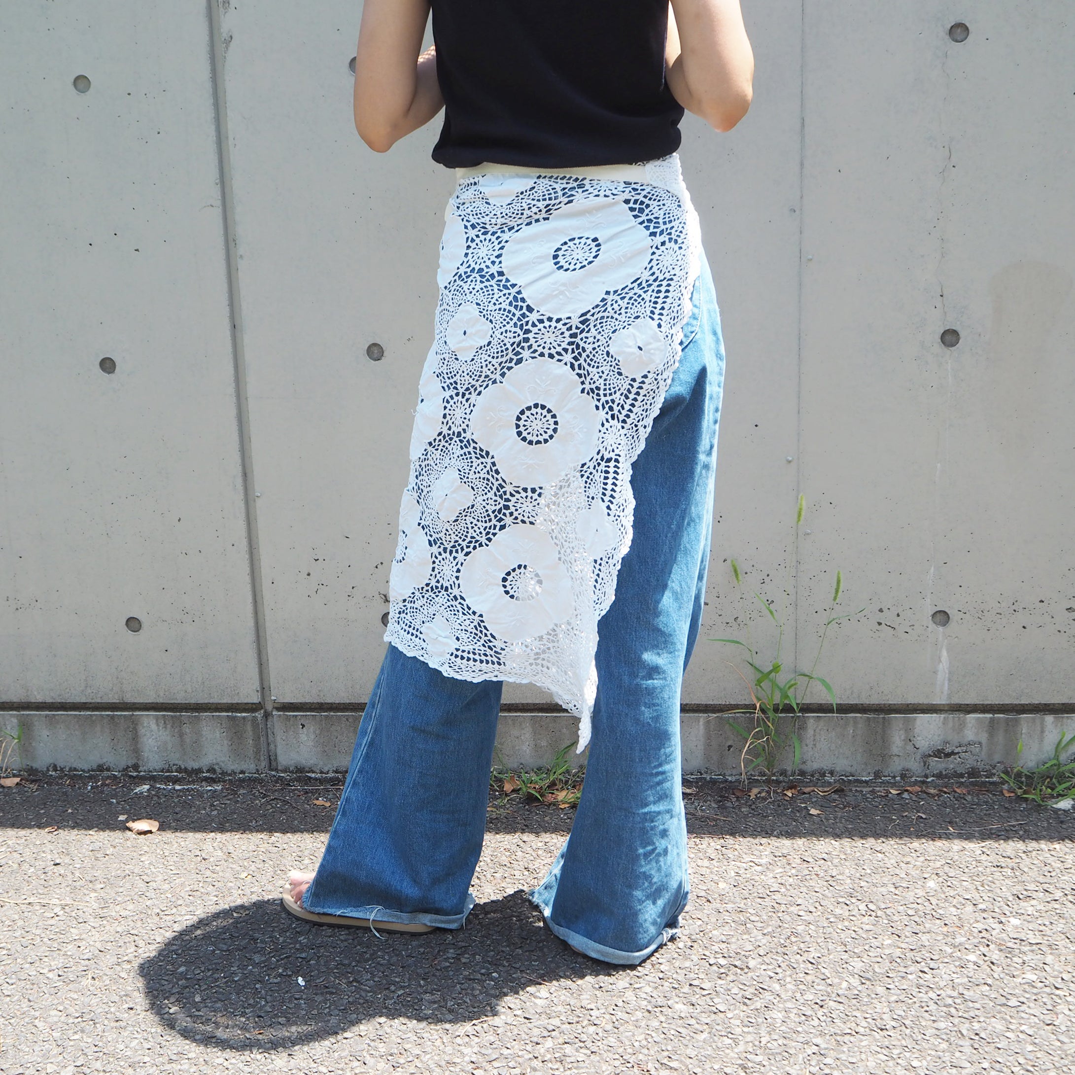 Vintage Lace Wrap Skirt 12