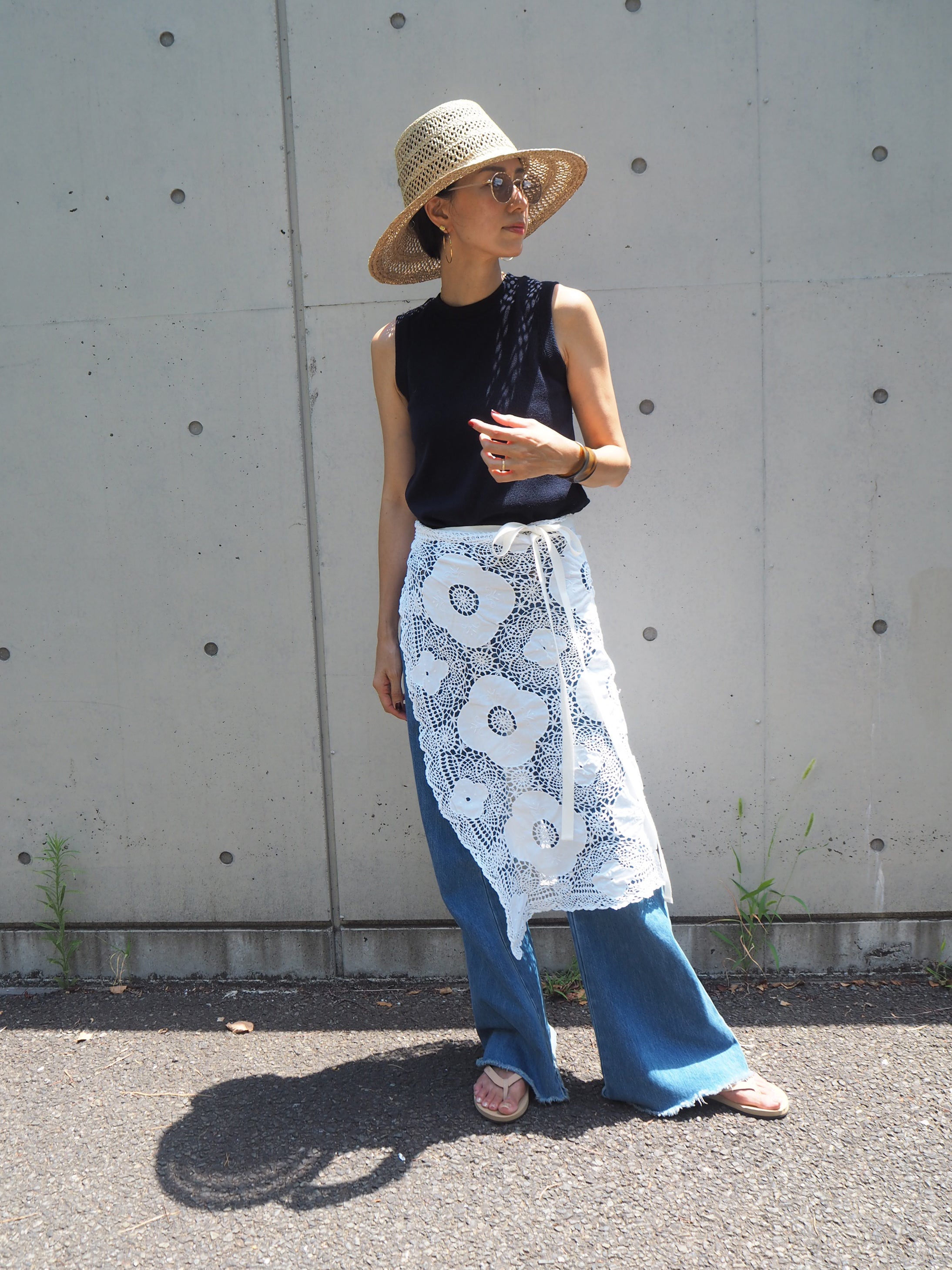 Vintage Lace Wrap Skirt 12
