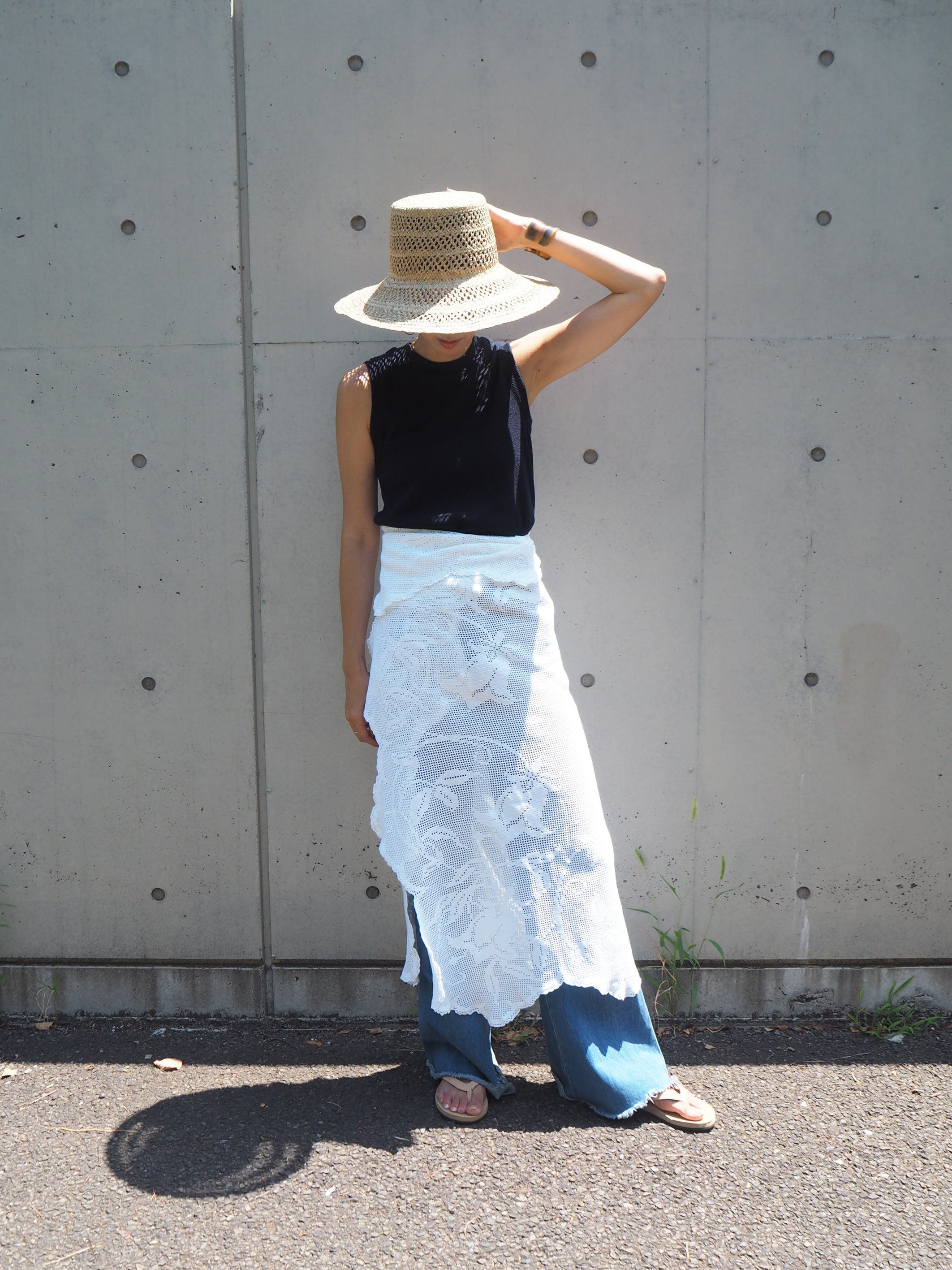 Vintage Lace Wrap Skirt 13