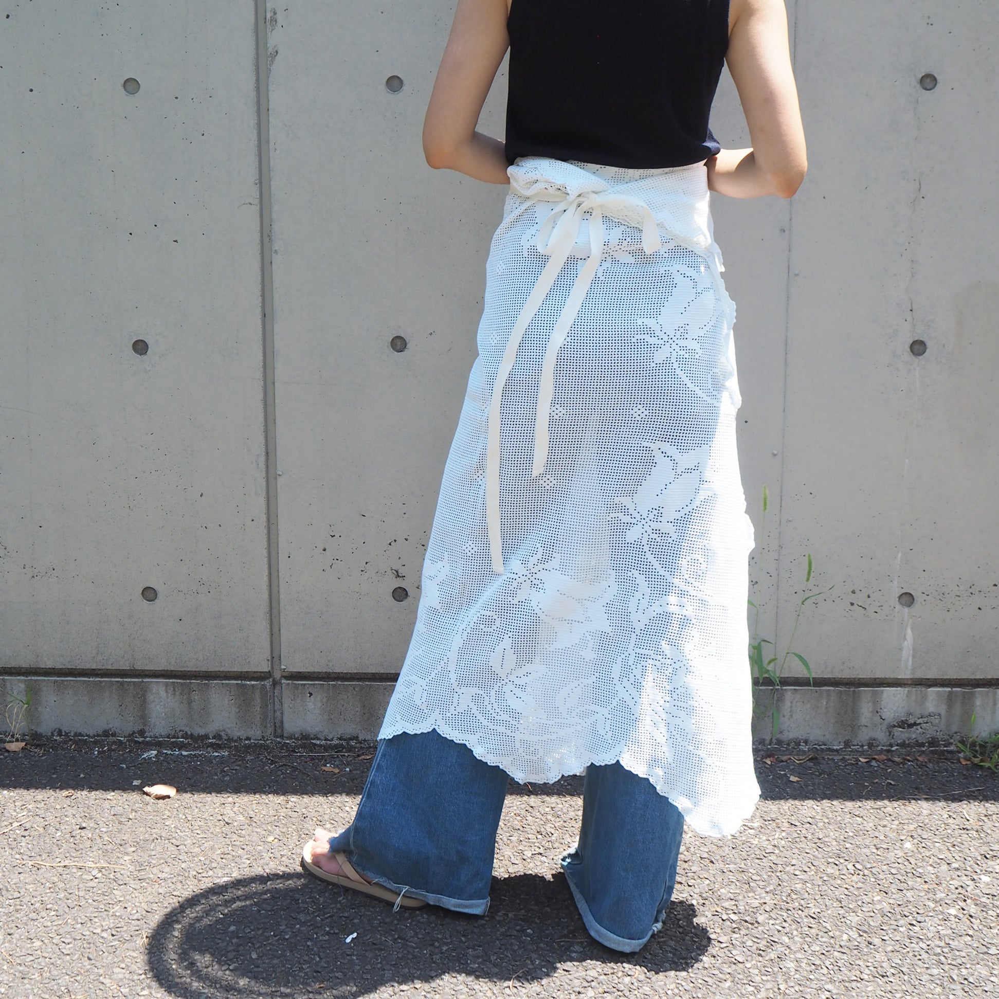 Vintage Lace Wrap Skirt 13