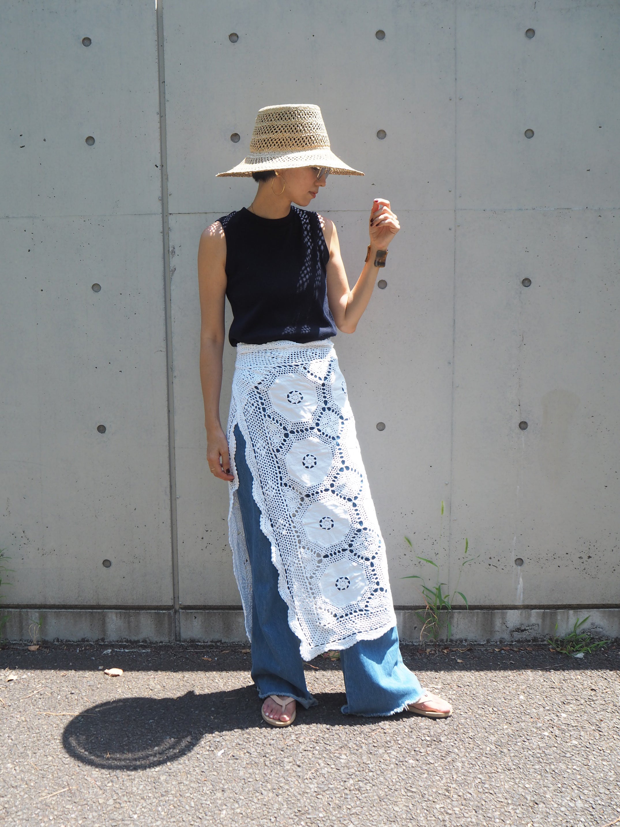 Vintage Lace Wrap Skirt 14