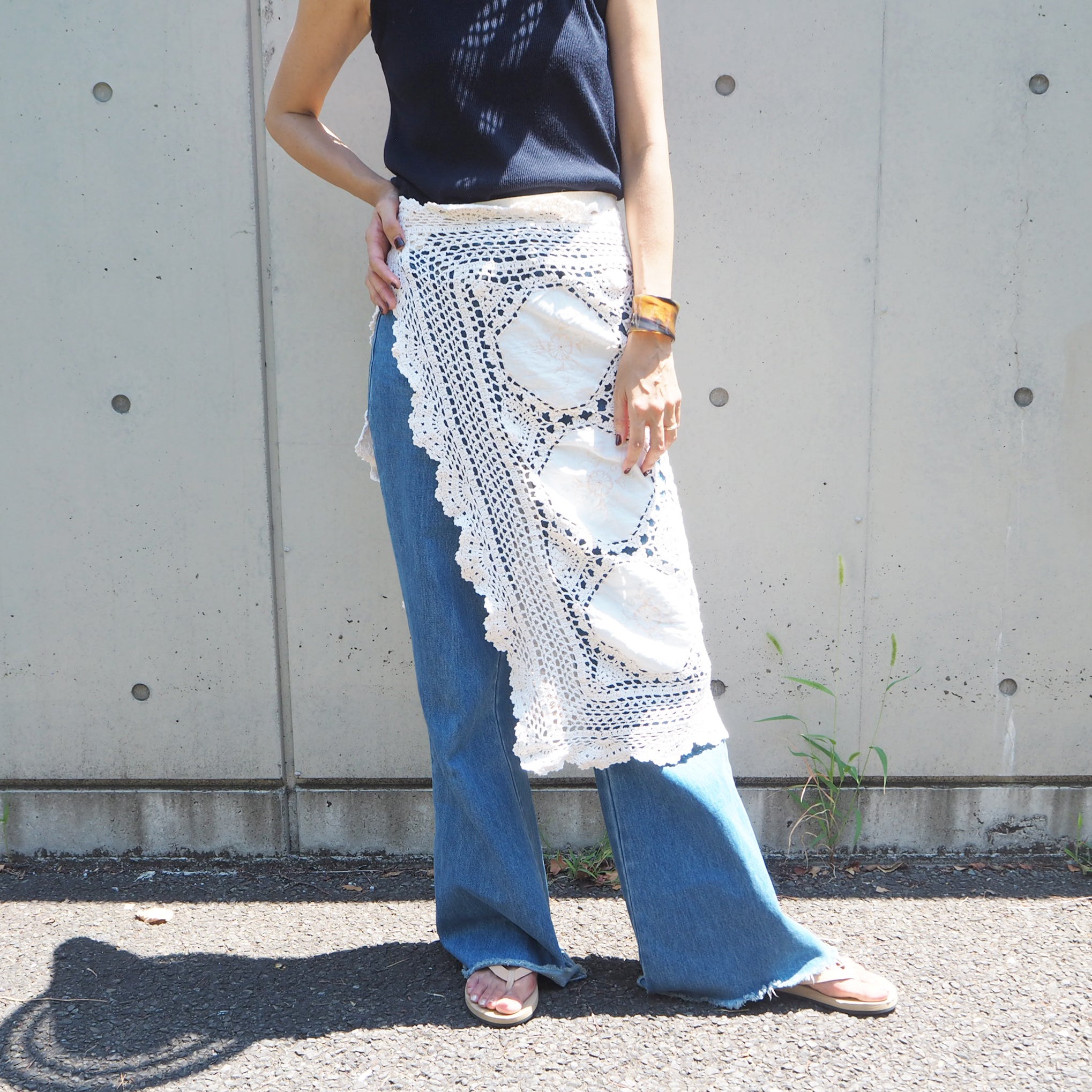 Vintage Lace Wrap Skirt 1