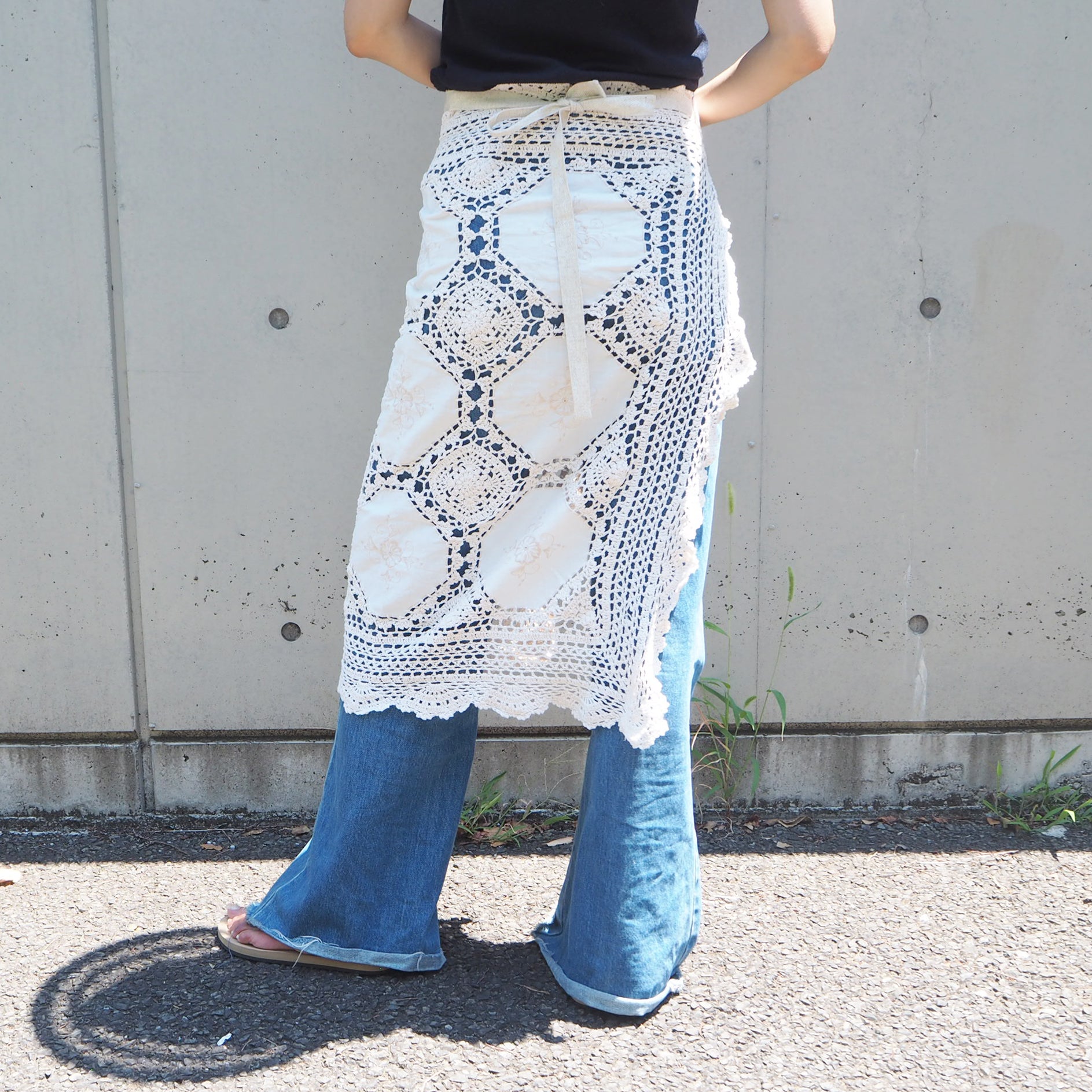 Vintage Lace Wrap Skirt 1