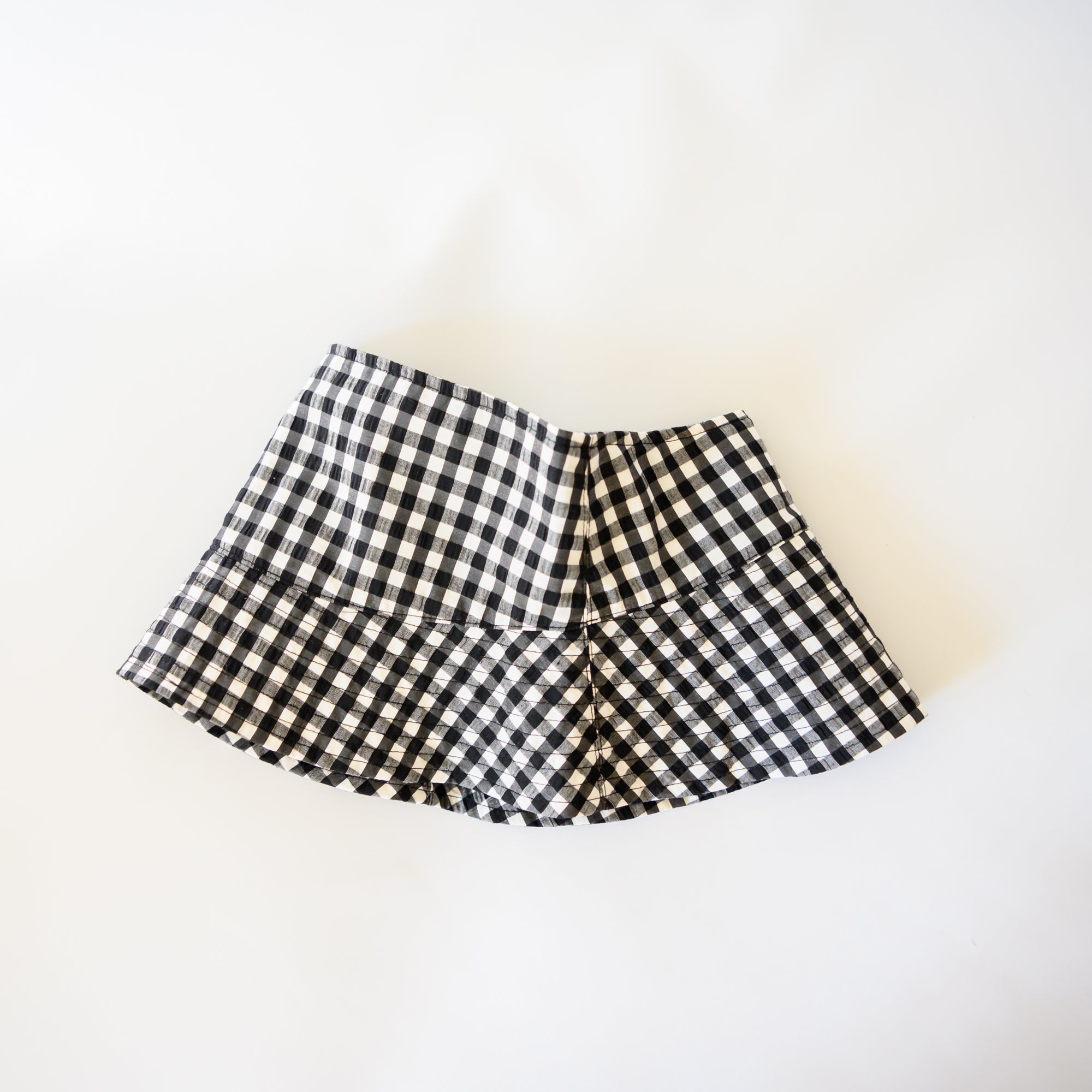 Gingham Visor Hat