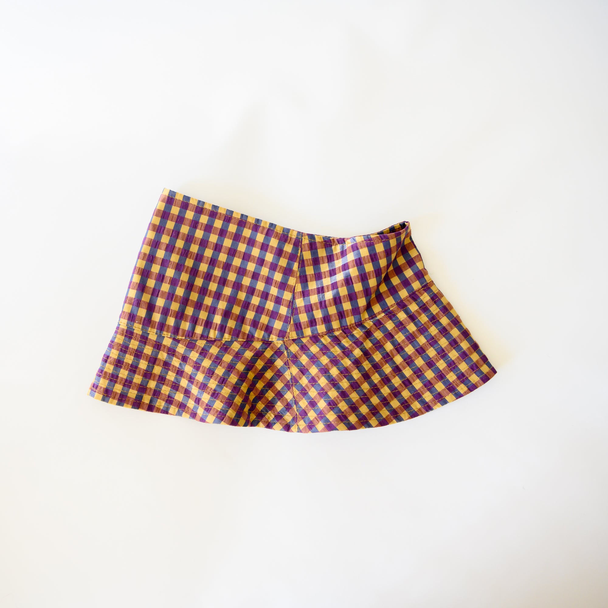 Gingham Visor Hat