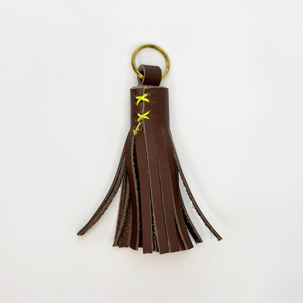 marihoja Leather Tassel (Dark Brown)