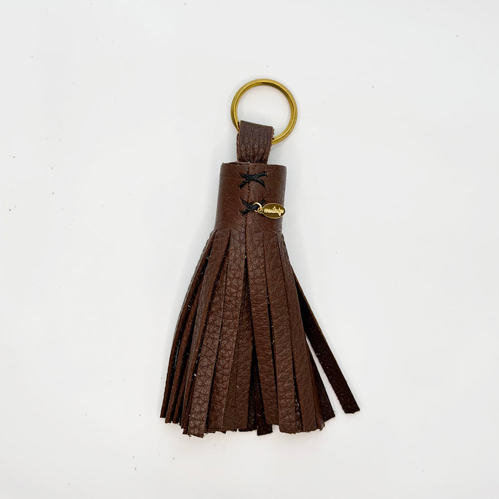 marihoja Leather Tassel (Dark Brown)