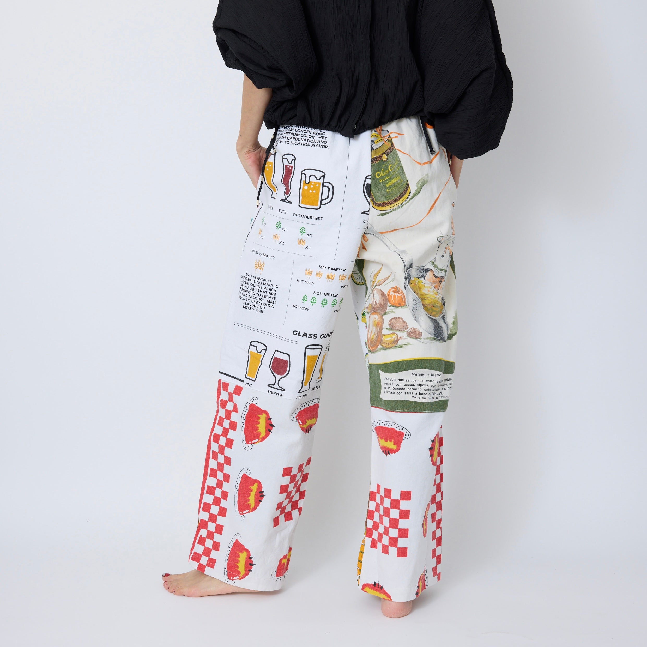 Remake Print Cloth Pants G