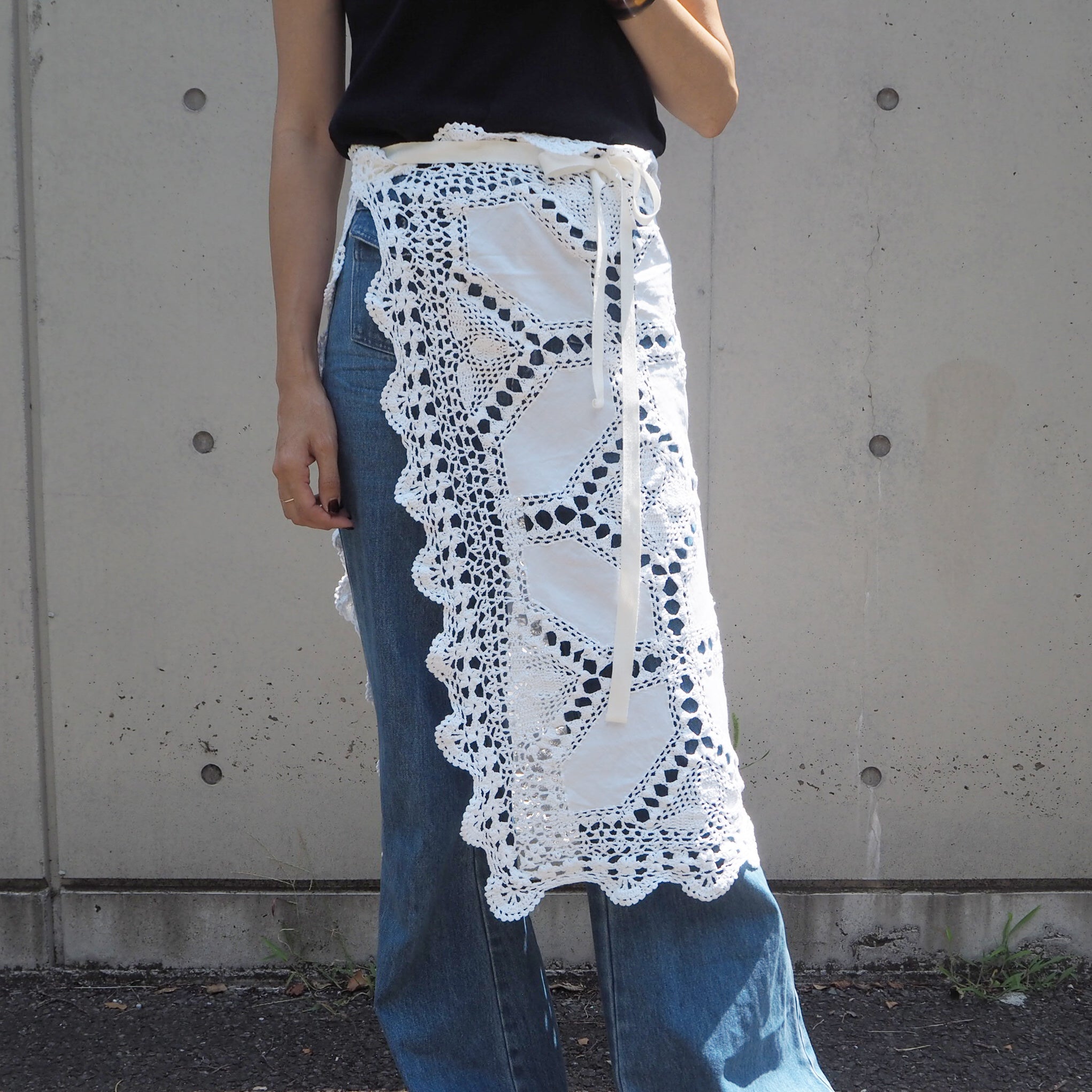 Vintage Lace Wrap Skirt 2