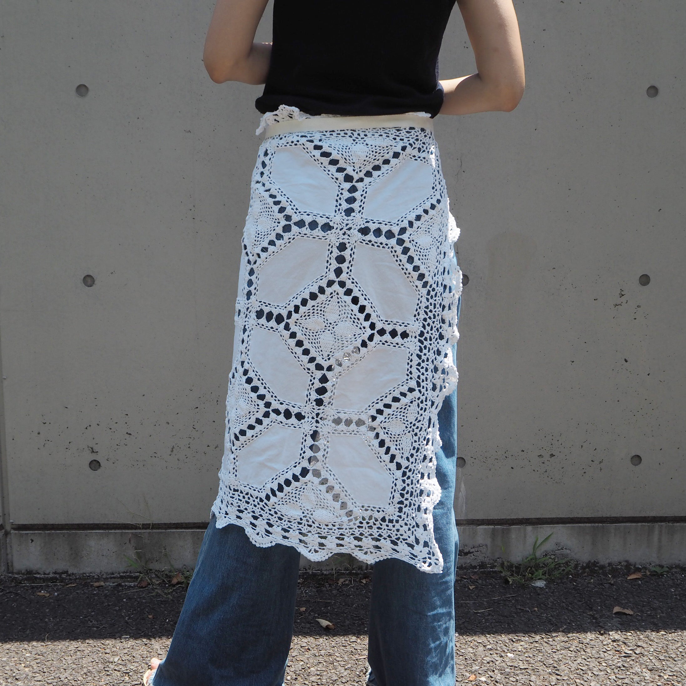 Vintage Lace Wrap Skirt 2