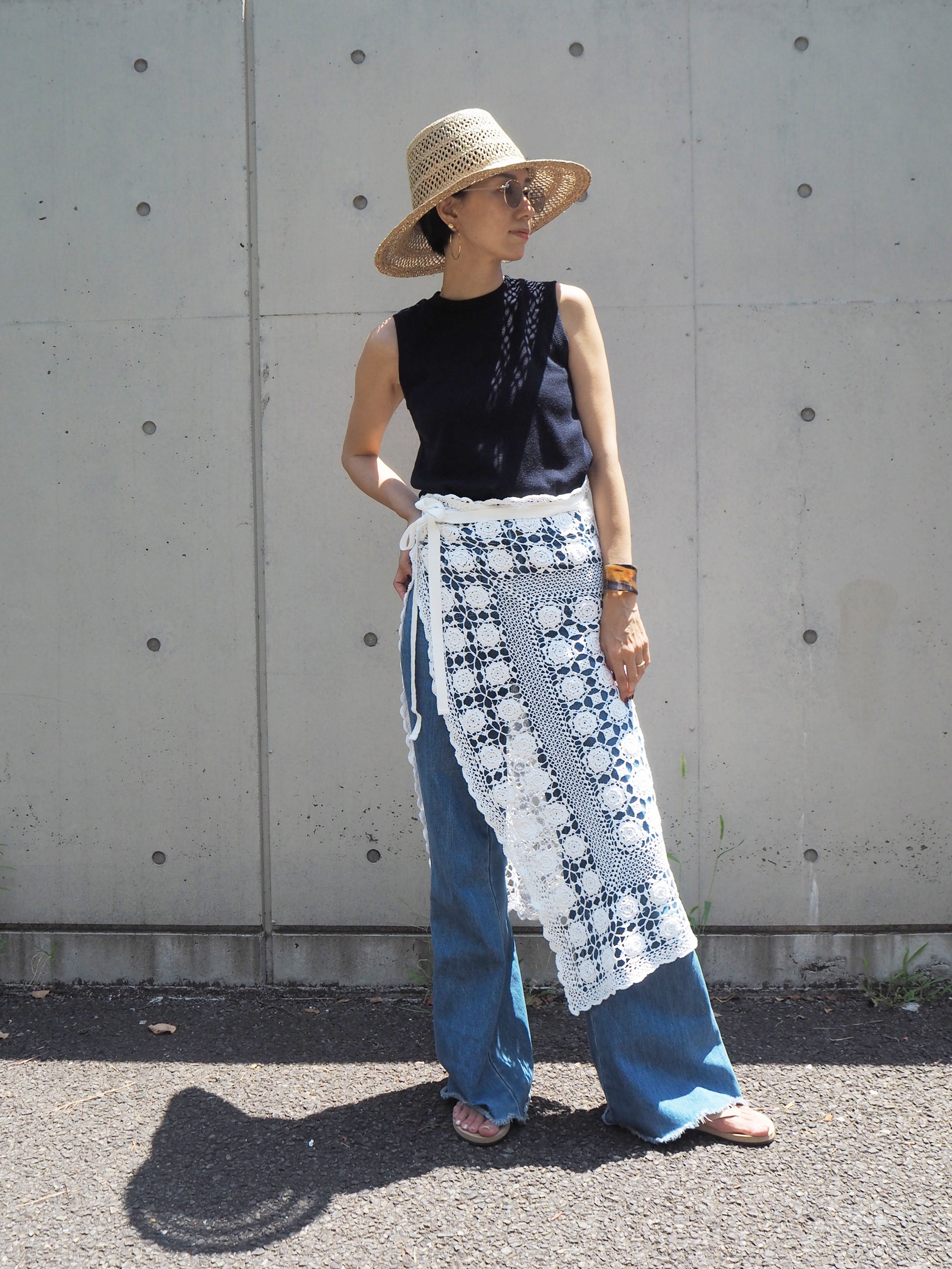 Vintage Lace Wrap Skirt 3