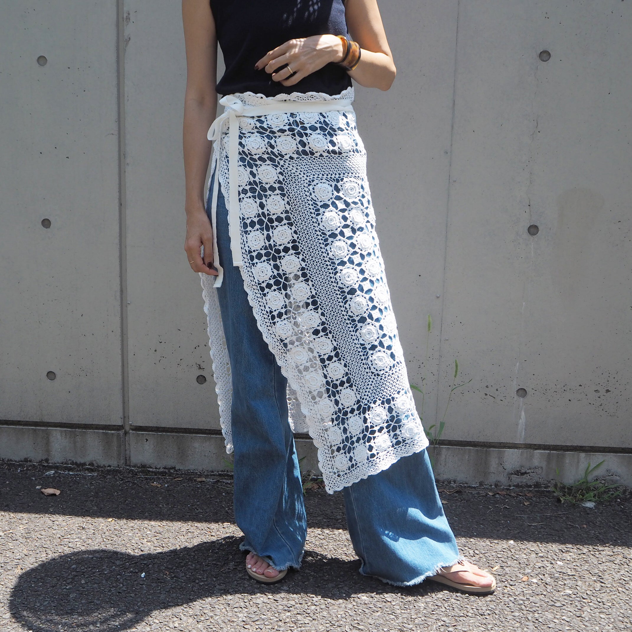 Vintage Lace Wrap Skirt 3