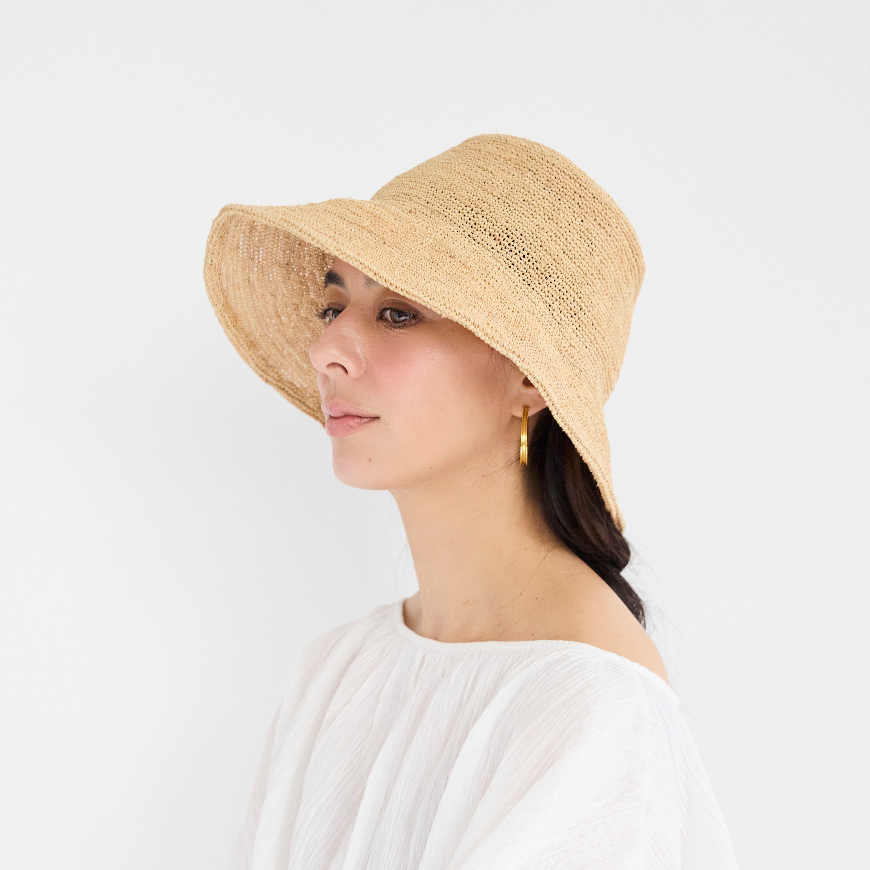 【予約送料無料】Weave Raffia Shade Hat