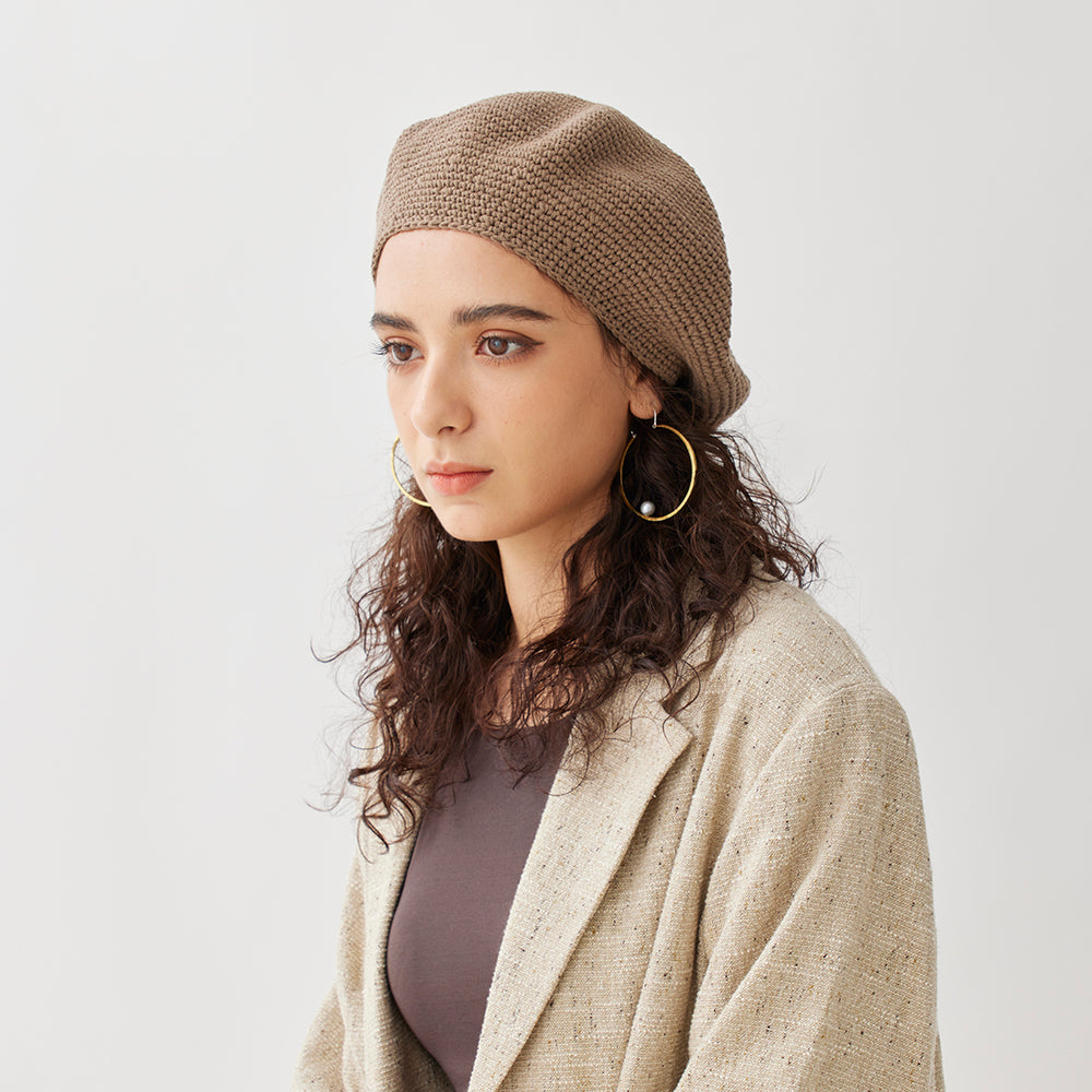 Cotton Knit Beret