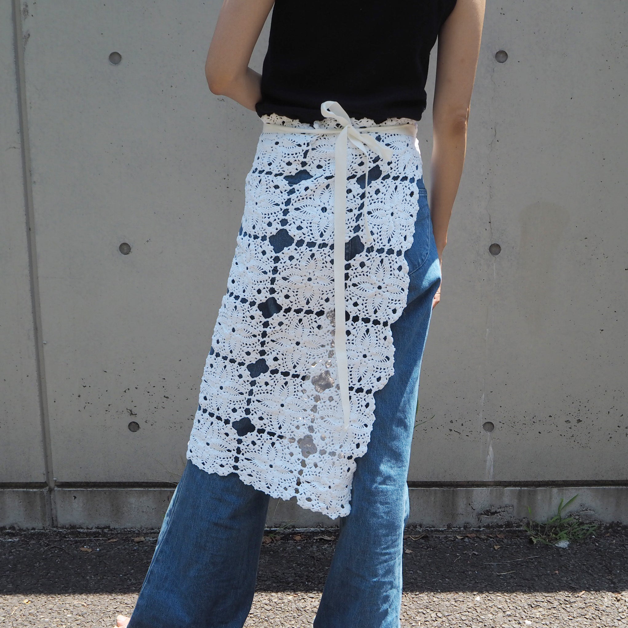 Vintage Lace Wrap Skirt 4