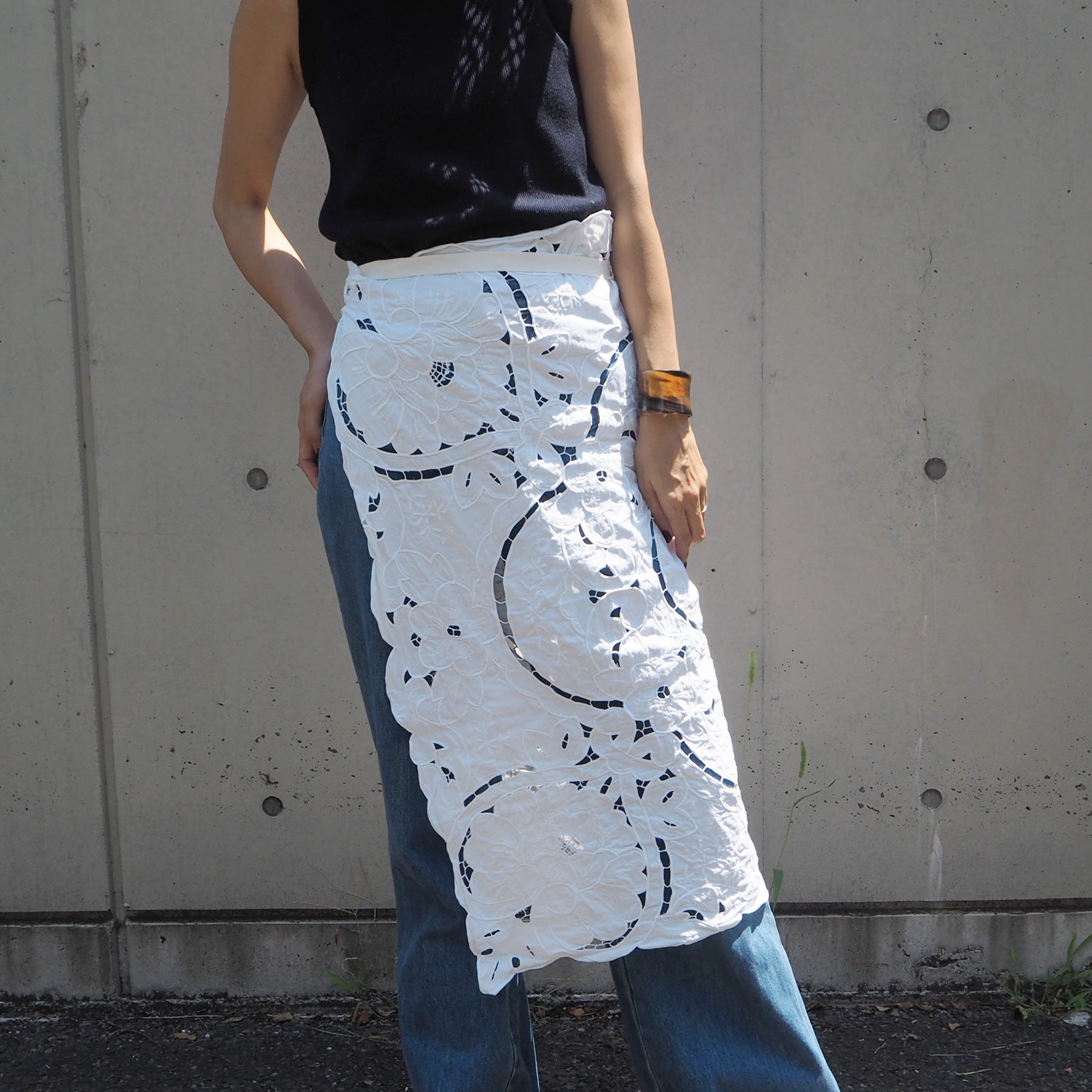 Vintage Lace Wrap Skirt 5