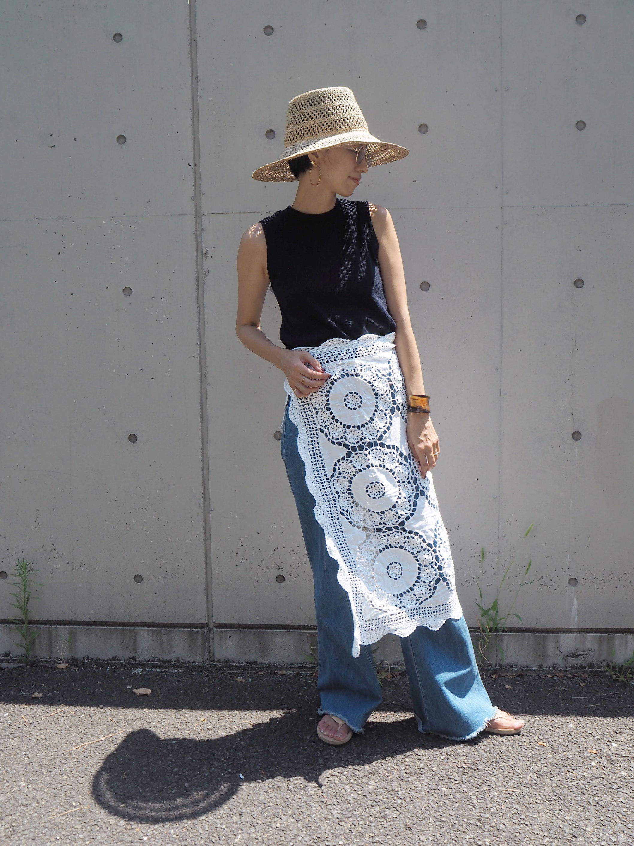 Vintage Lace Wrap Skirt 6