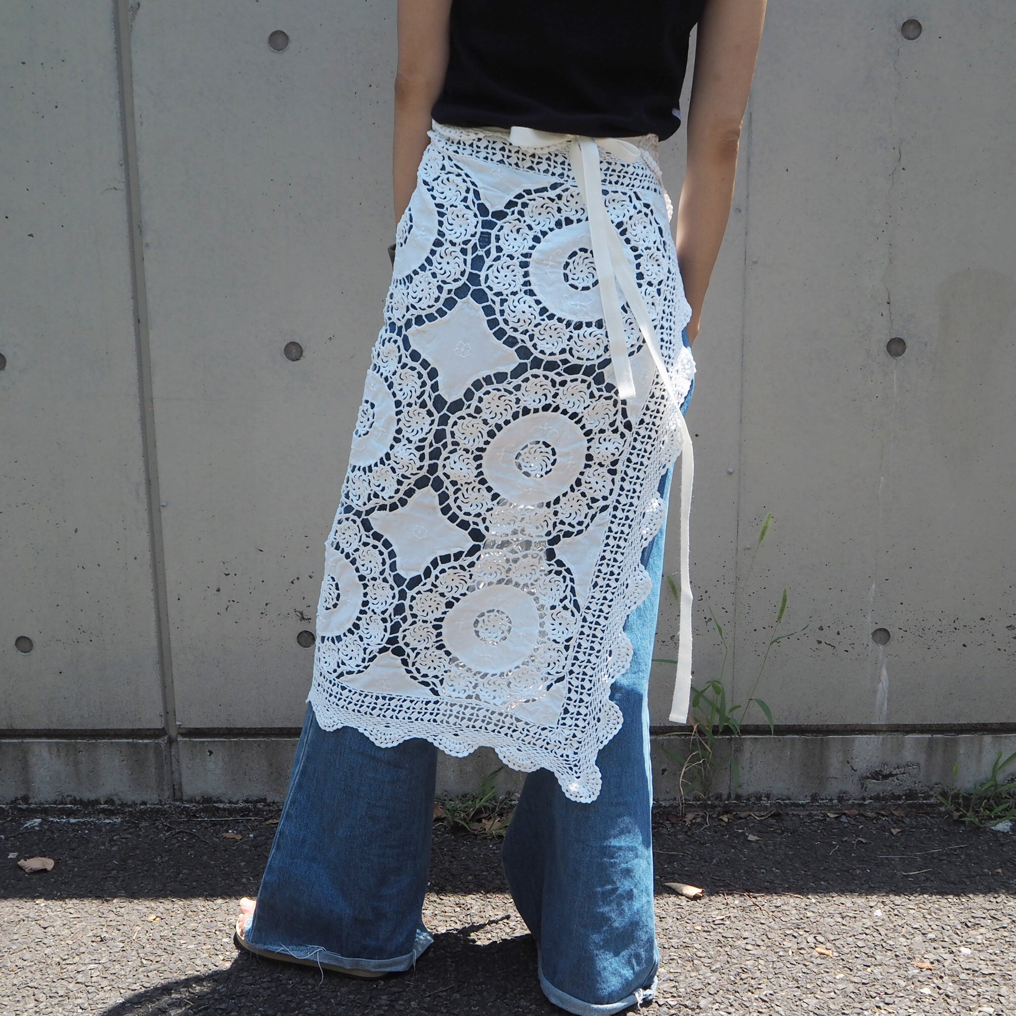 Vintage Lace Wrap Skirt 6