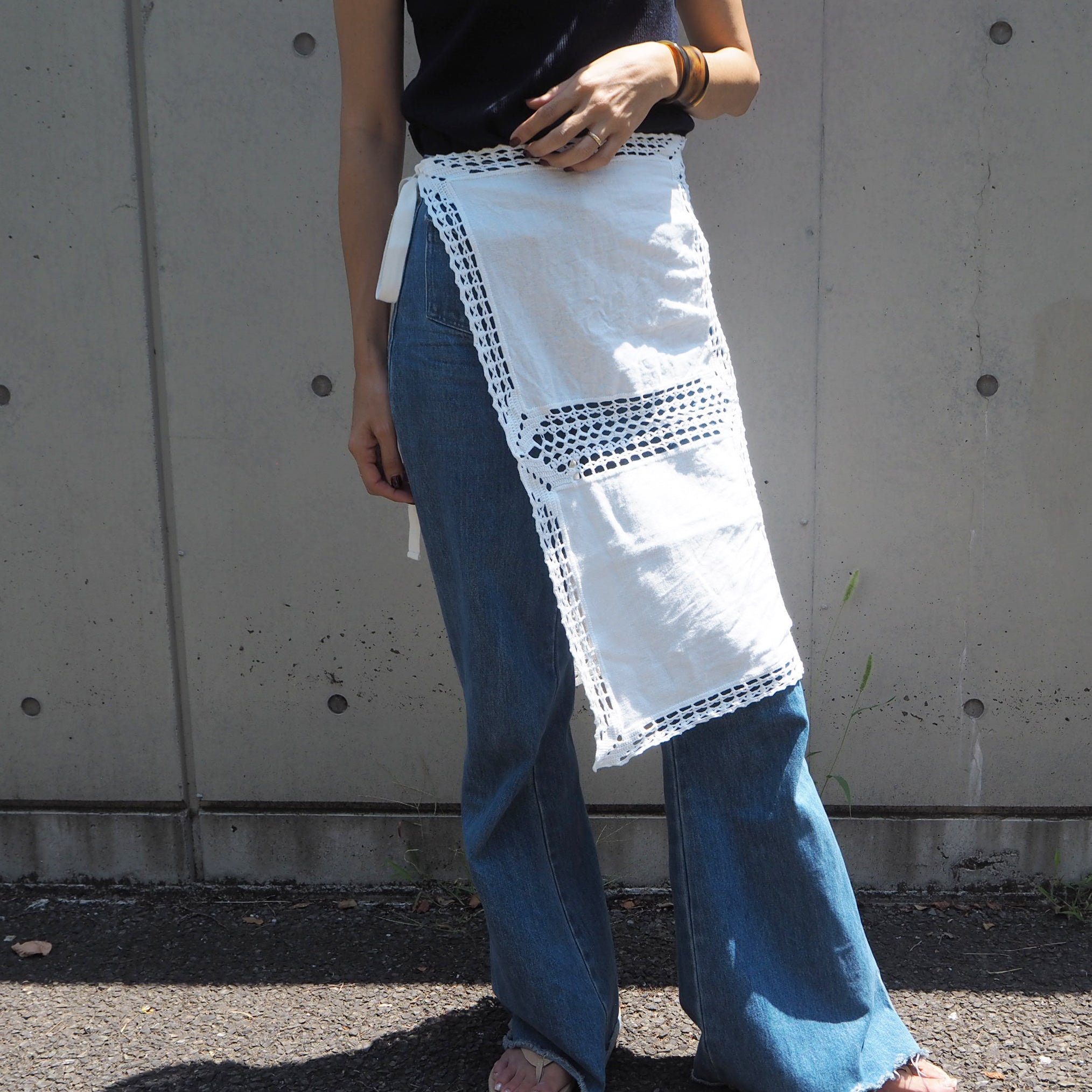 Vintage Lace Wrap Skirt 7