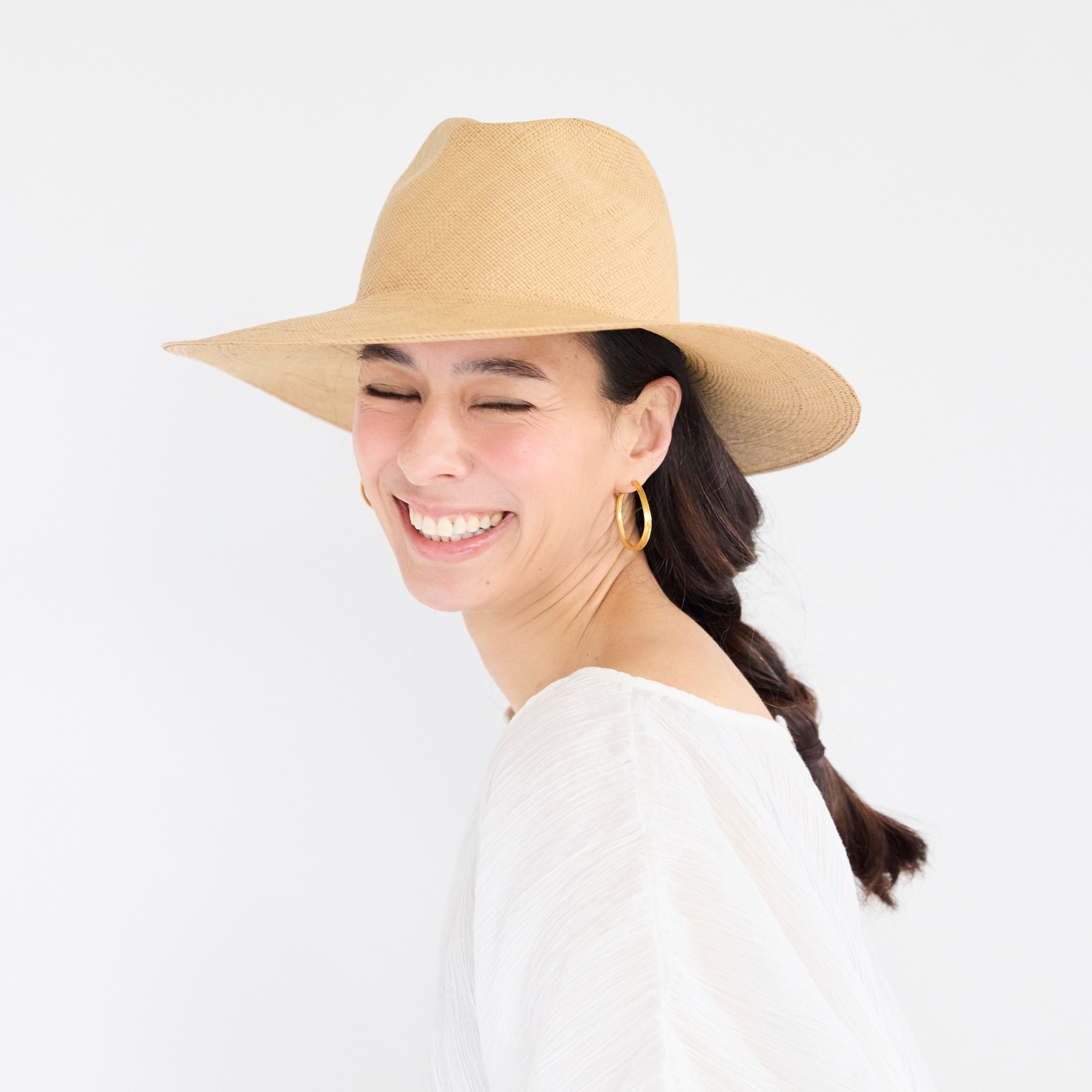 Vintage Panama Fedora Hat 